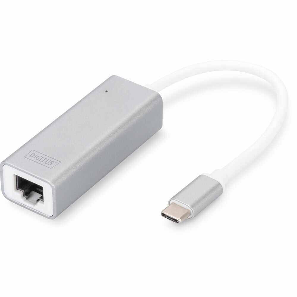 Adaptor USB 3.0 - Ethernet Gigabit, Type C, Digitus