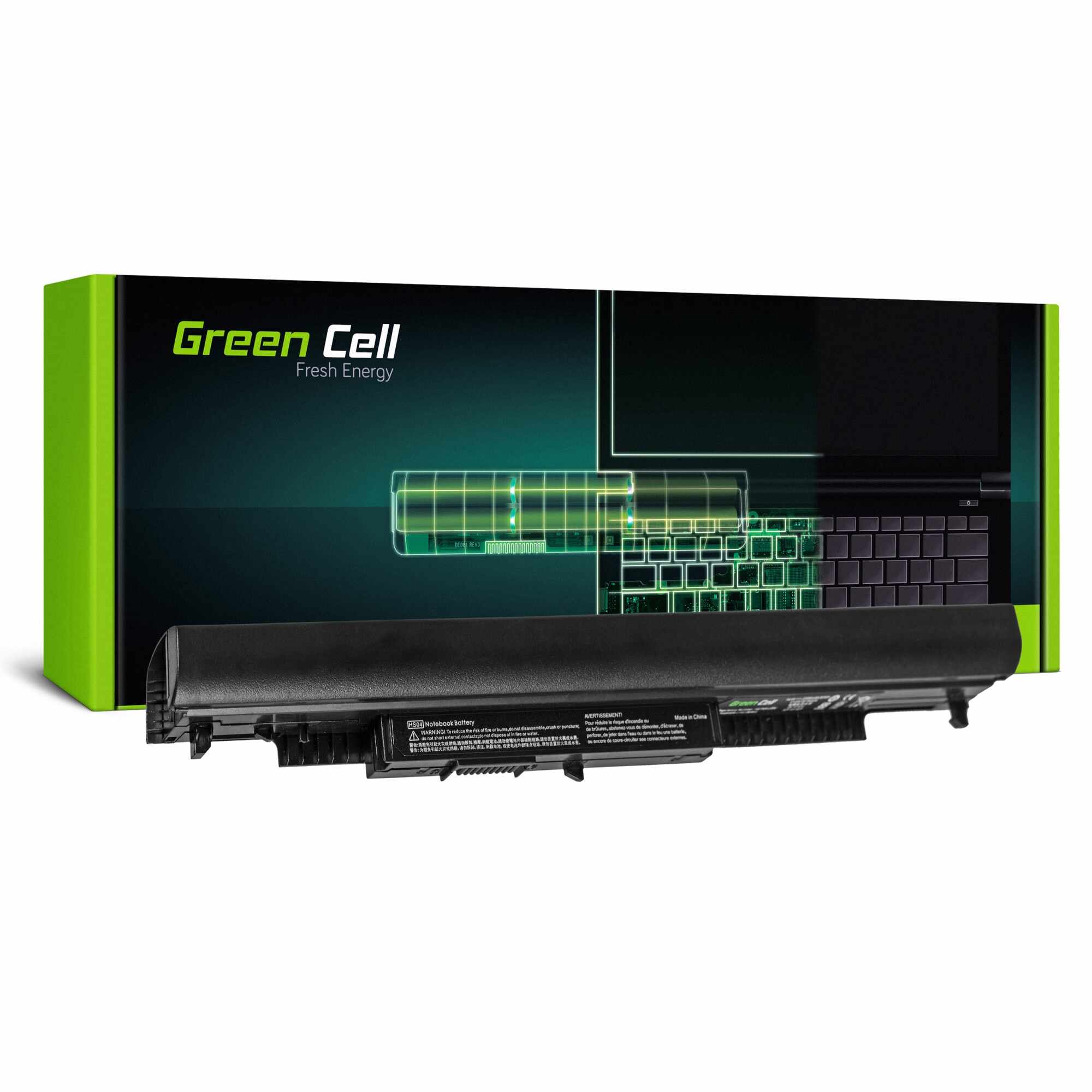 ﻿Baterie laptop HS04 pentru HP 250 G4 G5 255 G4 G5, HP 15-AC012NW 15-AC013NW 15-AC033NW 15-AC034NW 15-AC153NW 15-AF169NW acumulator marca Green Cell