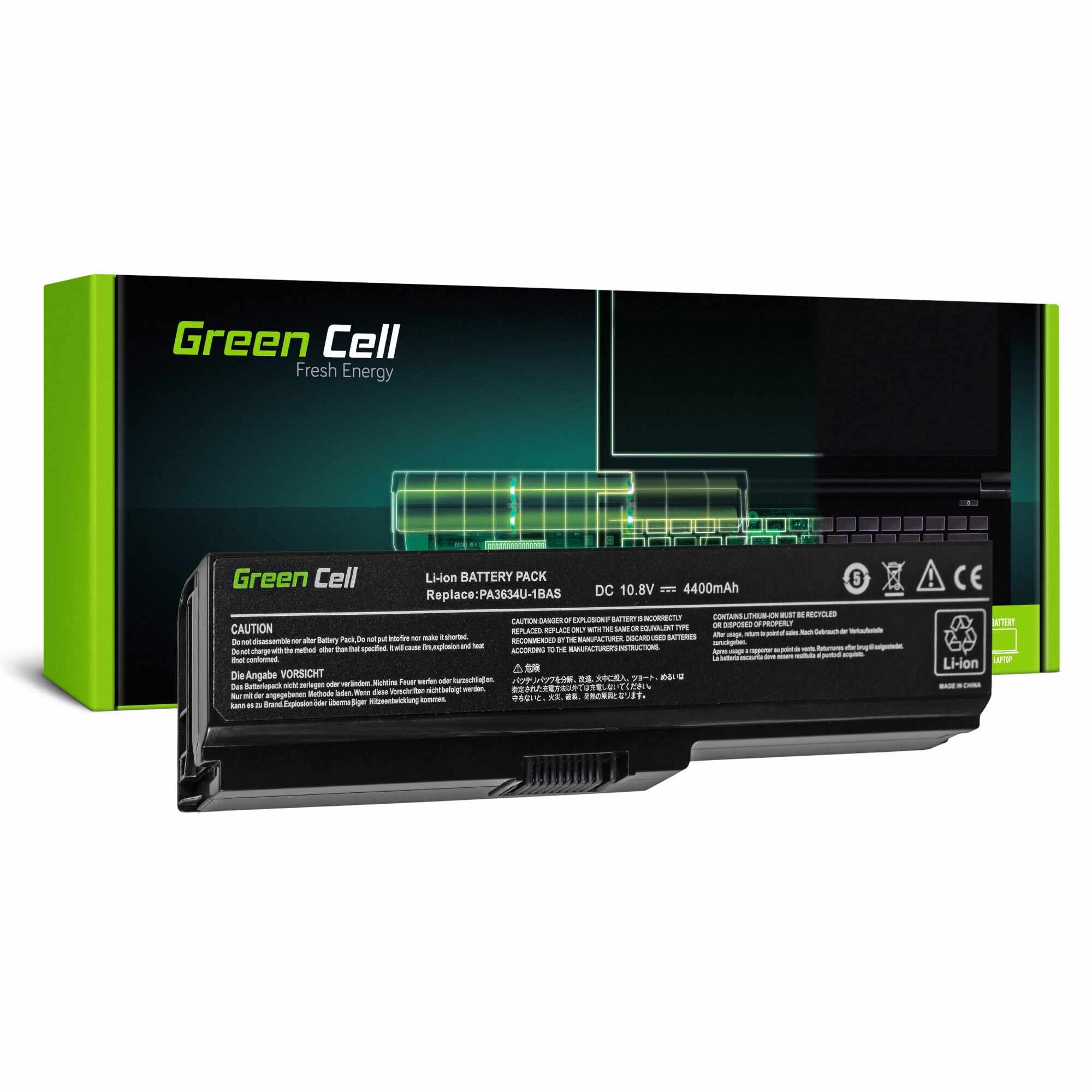Baterie laptop PA3817U-1BRS pentru Toshiba Satellite C650 C650D C655 C660 C660D C670 C670D L750 L750D L755 acumulator marca Green Cell