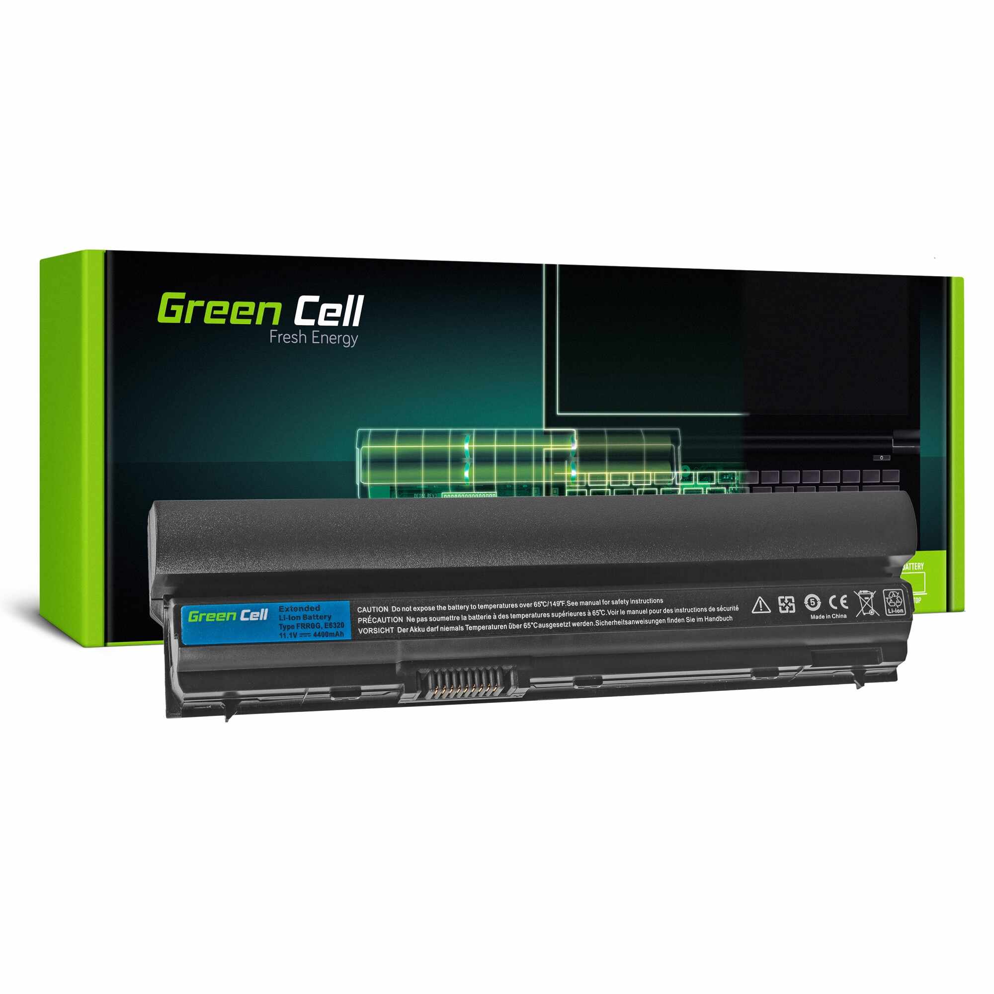 ﻿Baterie laptop RFJMW FRR0G pentru Dell Latitude E6220 E6230 E6320 E6330 acumulator marca Green Cell 4400mAh