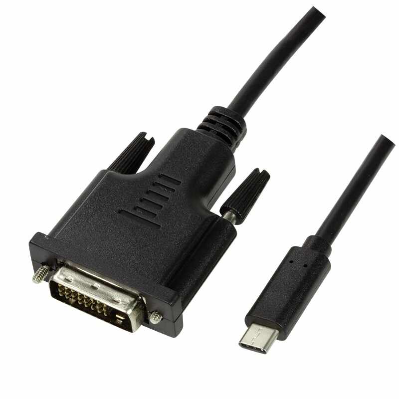 Cablu USB 3.2 Gen 1x1 USB-C M la DVI , LogiLink, 1.8m 