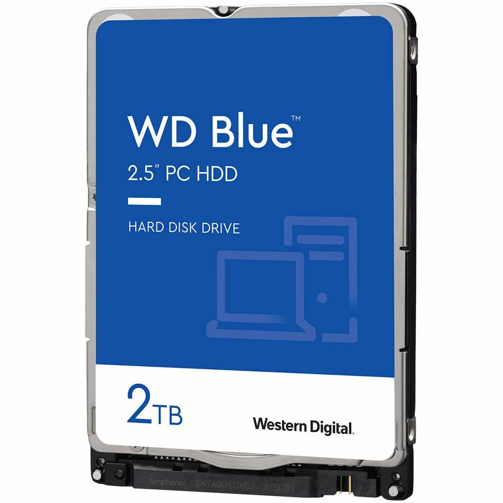 HDD Laptop WD Blue 2TB, 5400RPM, 128MB cache, SATA-III