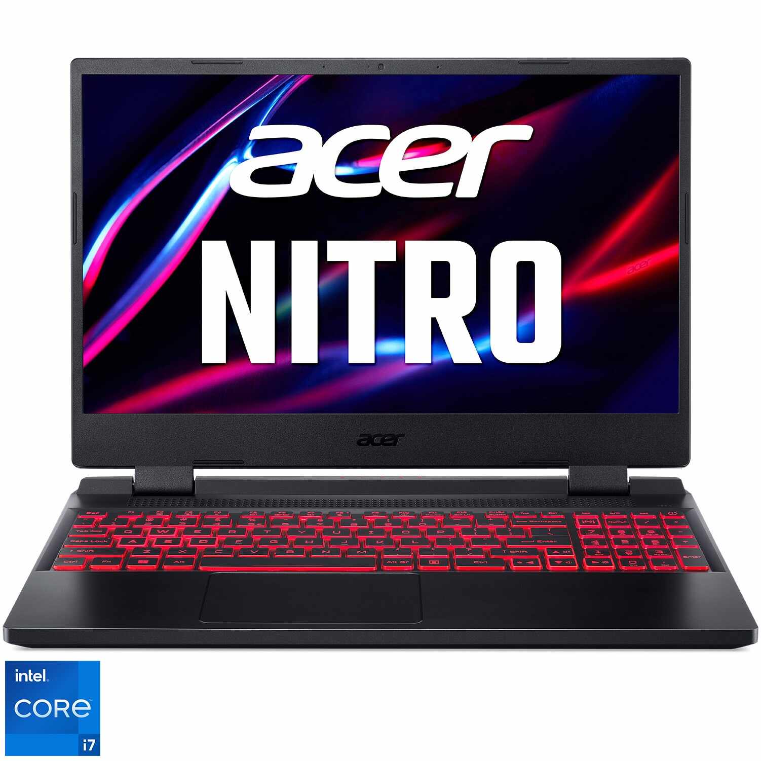 Laptop Acer Gaming Nitro AN515-58-716F cu procesor Intel® Core™ i7-12700H pana la 4.70 GHz, 15.6