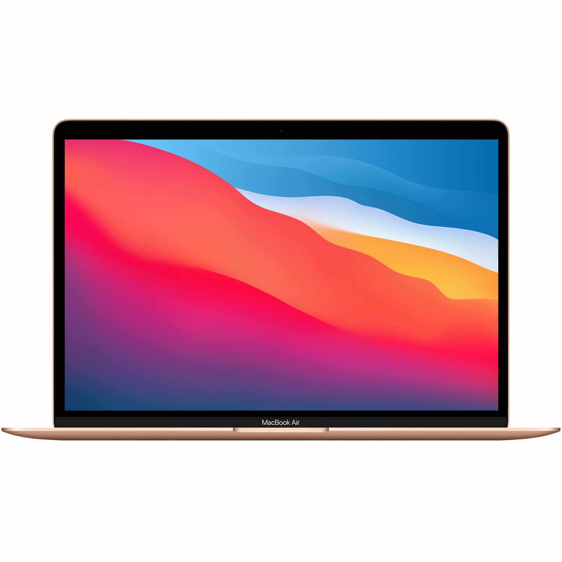 Laptop Apple MacBook Air 13-inch, True Tone, procesor Apple M1 , 8 nuclee CPU si 7 nuclee GPU, 8GB, 256GB, Gold, ROM KB