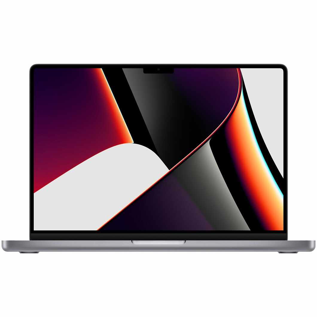 Laptop Apple MacBook Pro 14 (2021) cu procesor Apple M1 Pro, 8 nuclee CPU and 14 nuclee GPU, 16GB, 512GB SSD, Space Grey, RO Kb