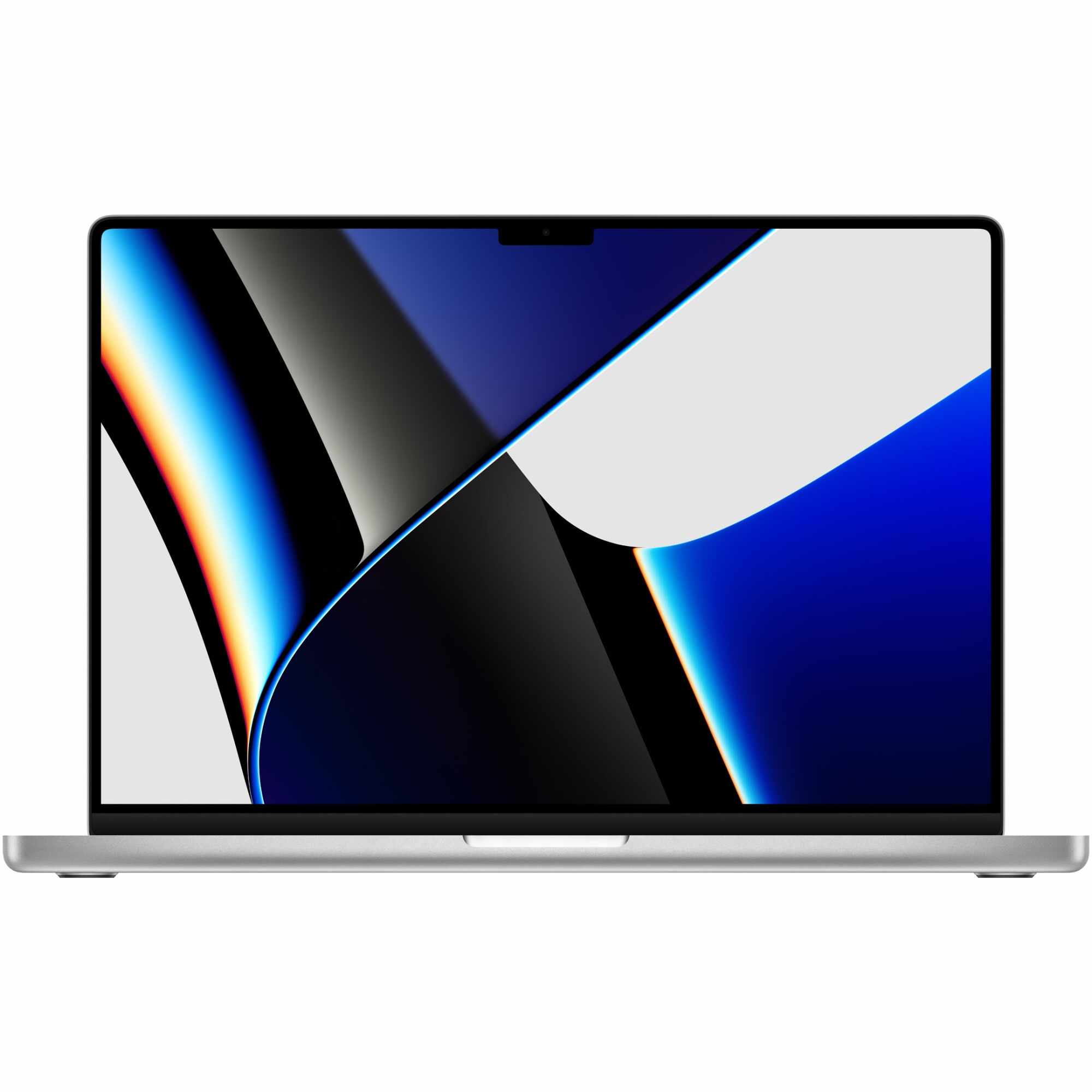 Laptop Apple MacBook Pro 16 (2021) cu procesor Apple M1 Max, 10 nuclee CPU and 32 nuclee GPU, 32GB, 1TB SSD, Silver, RO Kb