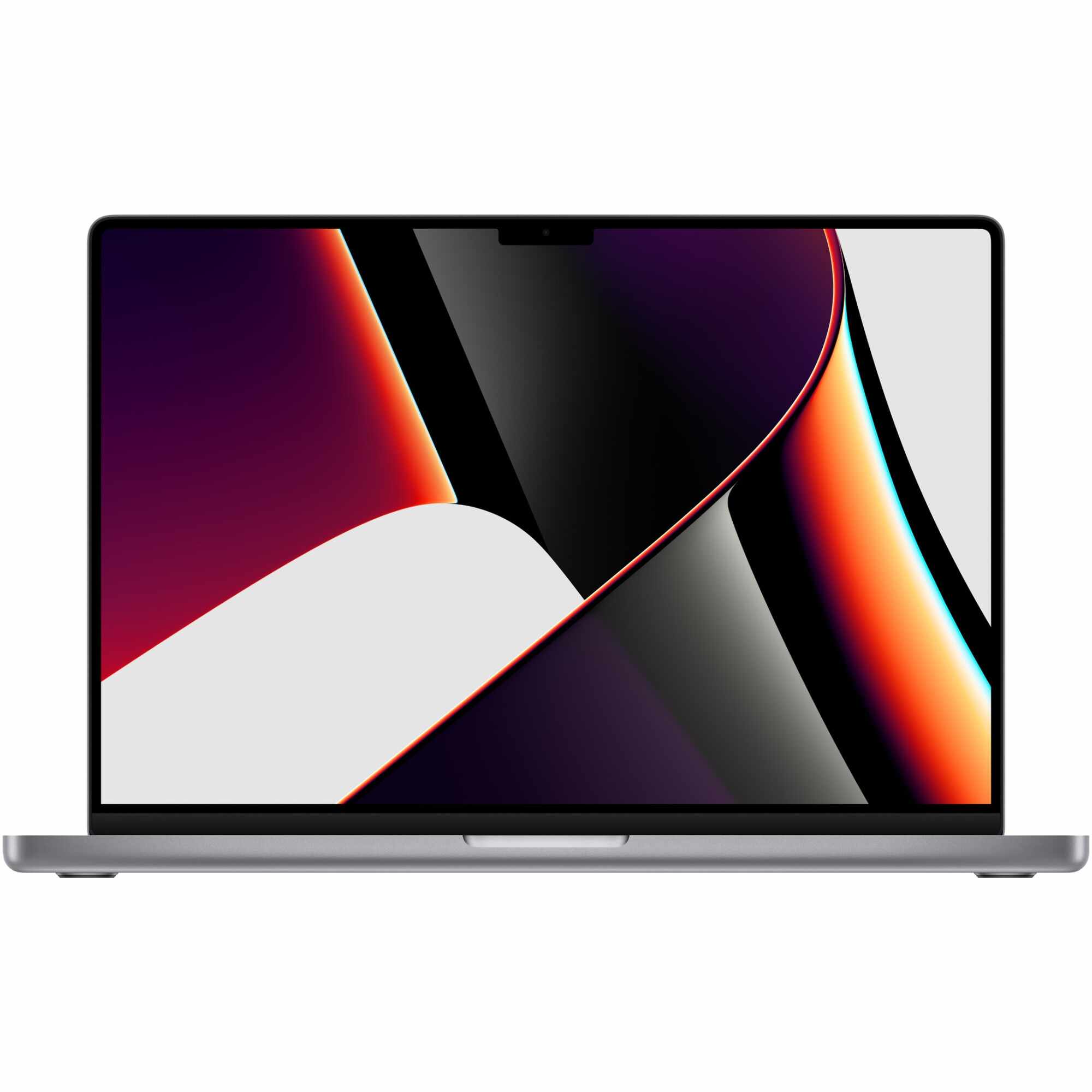 Laptop Apple MacBook Pro 16 (2021) cu procesor Apple M1 Pro, 10 nuclee CPU si 16 nuclee GPU, 32GB, 512GB SSD, Space Grey, Int KB