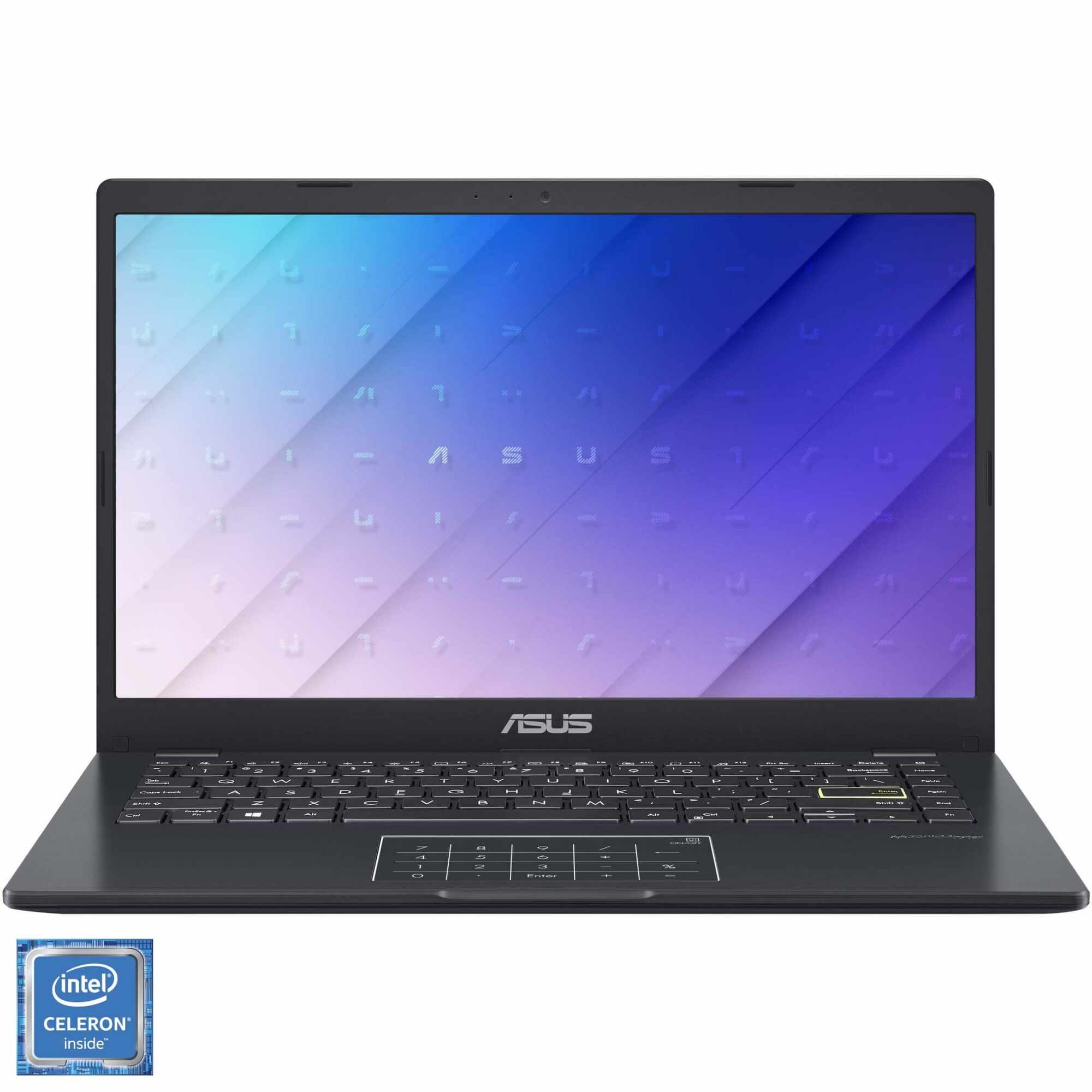 Laptop ASUS E410MA cu procesor Intel Celeron N4020 pana la 2.80 GHz, 14