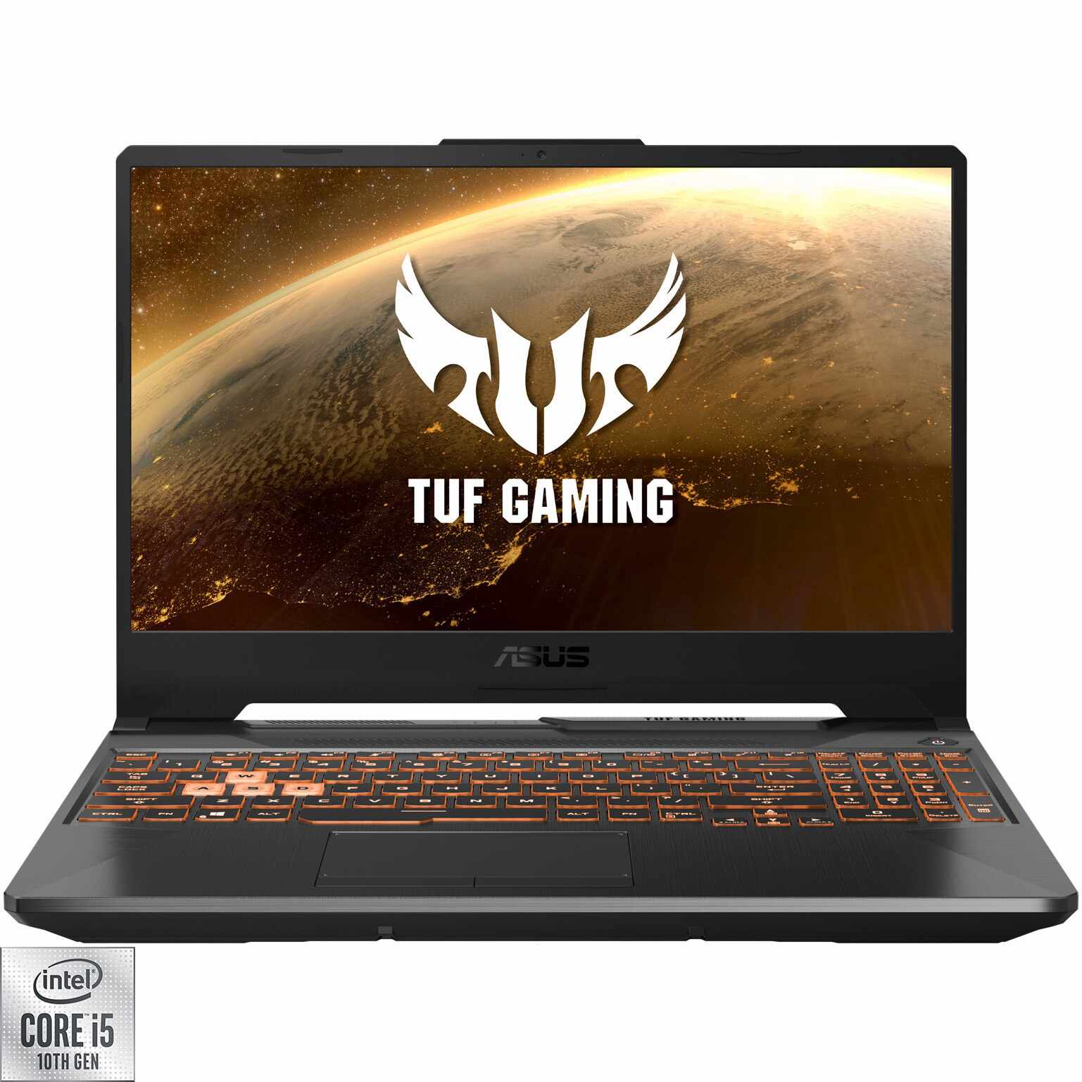 Laptop ASUS Gaming ASUS TUF F15 FX506LHB cu procesor Intel® Core™ i5-10300H pana la 4.50 GHz, 15.6', FHD 144Hz, 8GB DDR4, 512GB SSD, GeForce GTX 1650 4GB, No OS, Bonfire Black