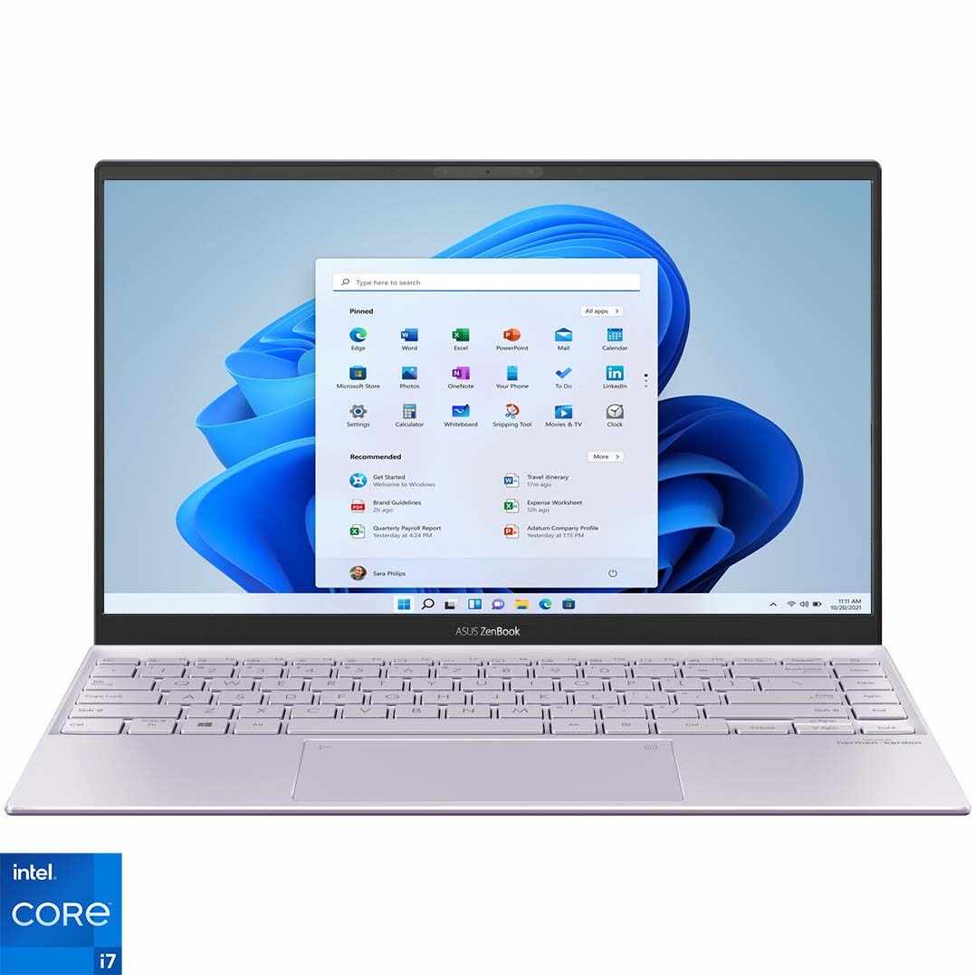 Laptop ASUS UX425EA-KI841W cu procesor Intel® Core™ i7-1165G7, 14