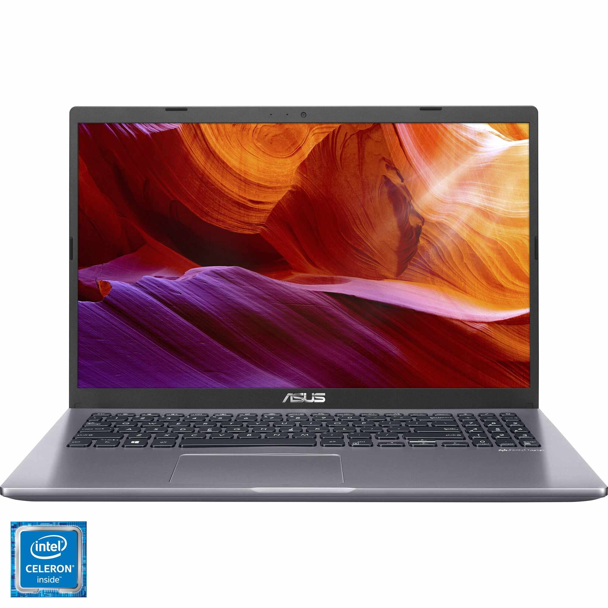 Laptop ASUS X509MA cu procesor Intel® Celeron® N4000 pana la 2.60 GHZ, 15.6