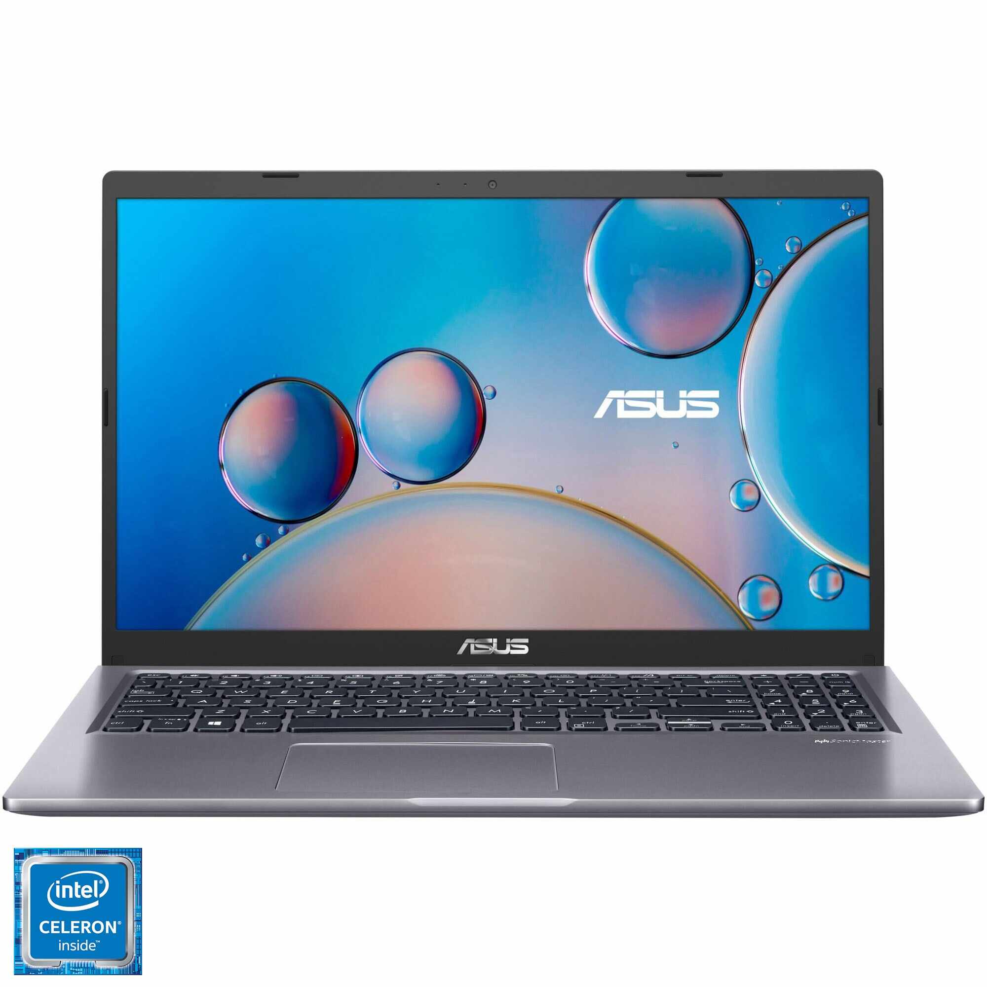 Laptop ASUS X515KA cu procesor Intel Celeron N4500 pana la 2.80 GHz, 15.6