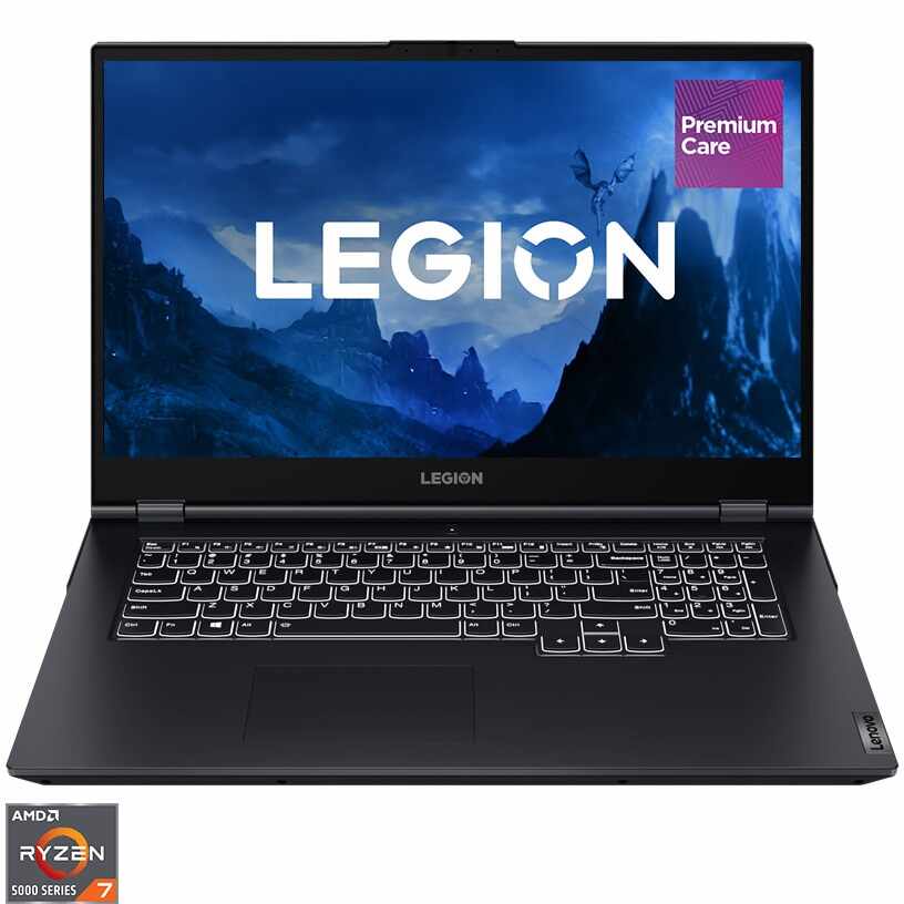 Laptop Gaming LENOVO Legion 5 17ACH6H, AMD Ryzen 7 5800H pana la 4.4GHz, 17.3