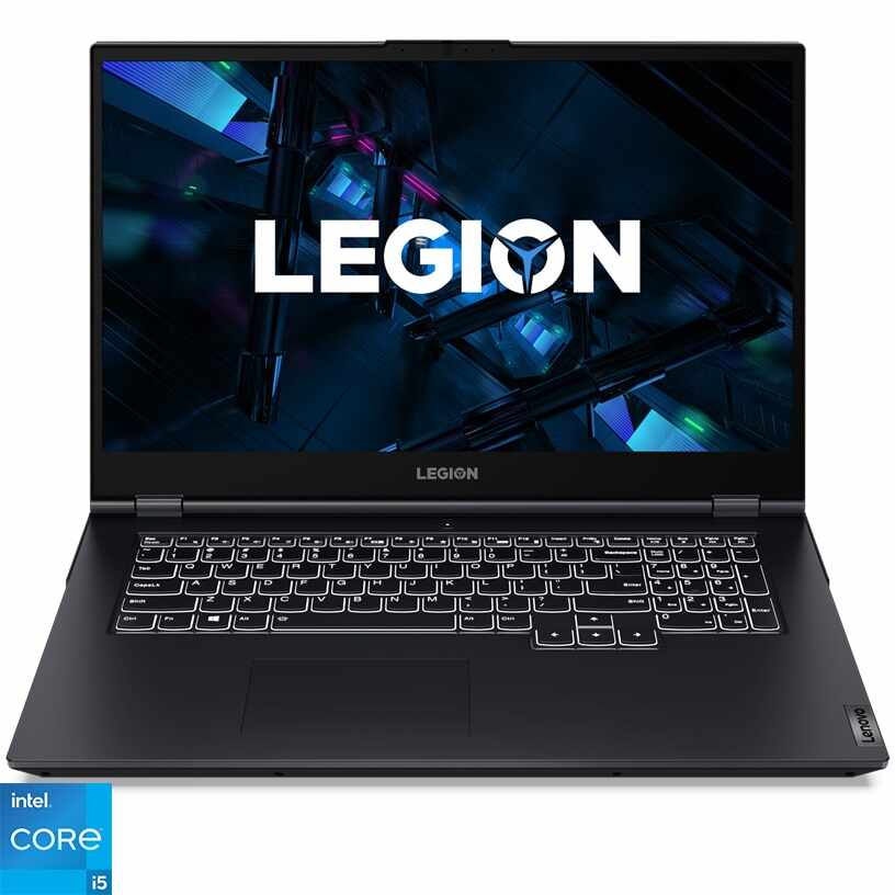 Laptop Gaming Lenovo Legion 5 17ITH6H cu procesor Intel Core i5-11400H, 17.3