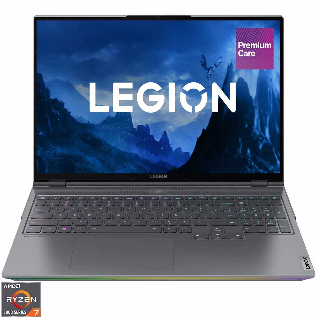 Laptop Gaming Lenovo Legion 7 16ACHg6 cu procesor AMD Ryzen™ 7 5800H, 16