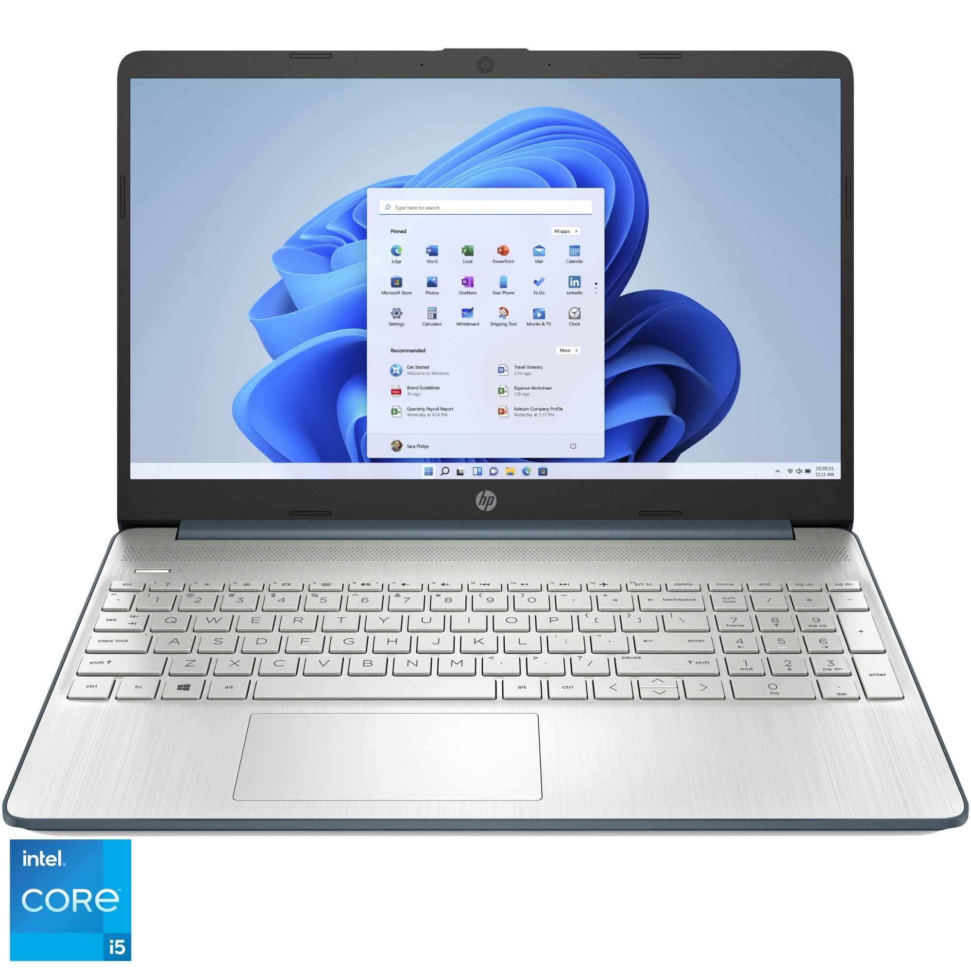 Laptop HP 15s-fq2066nq cu procesor Intel® Core™ i5-1135G7 pana la 4.20 GHz, 15.6
