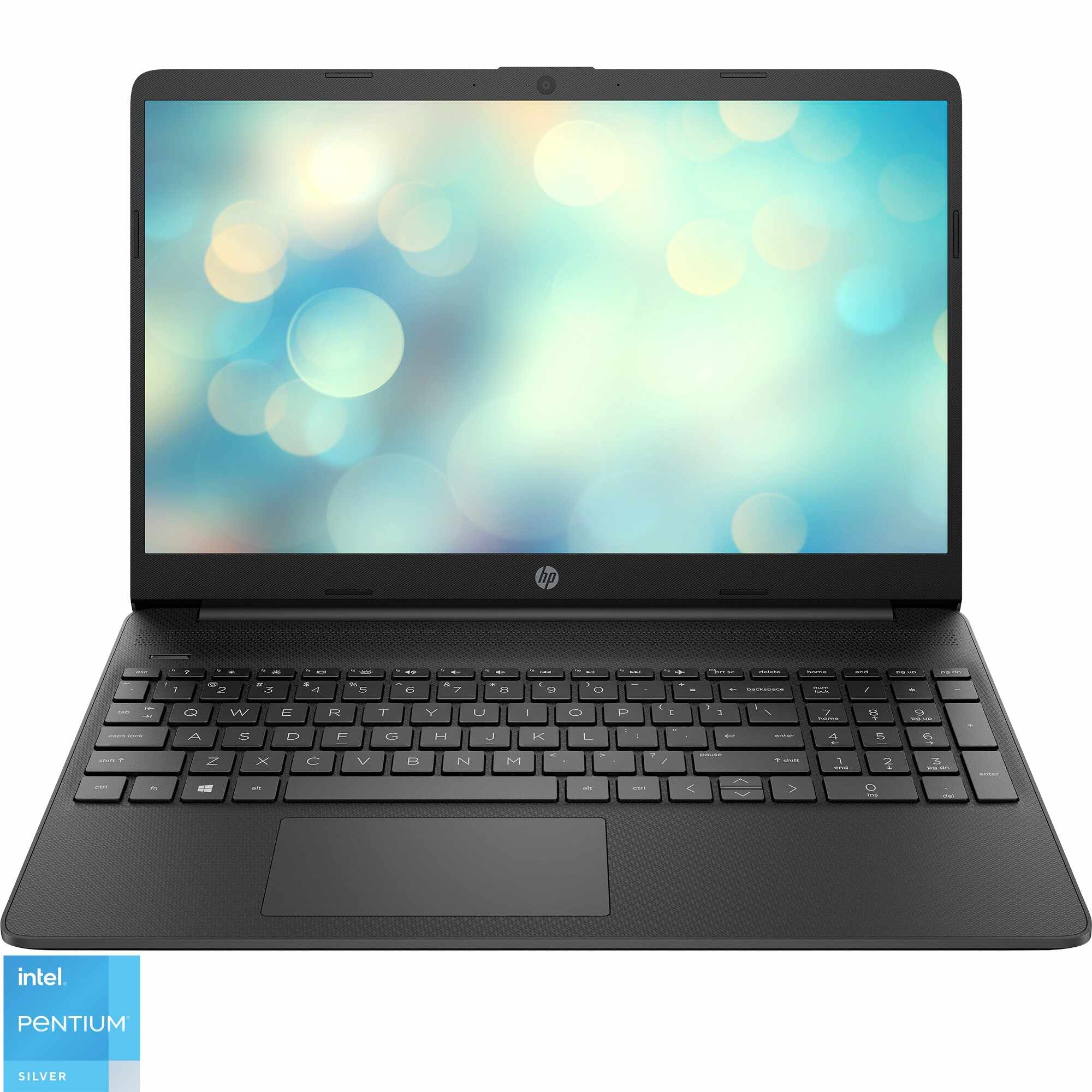 Laptop HP 15s-fq3015nq cu procesor Intel® Pentium® Silver N6000, 15.6