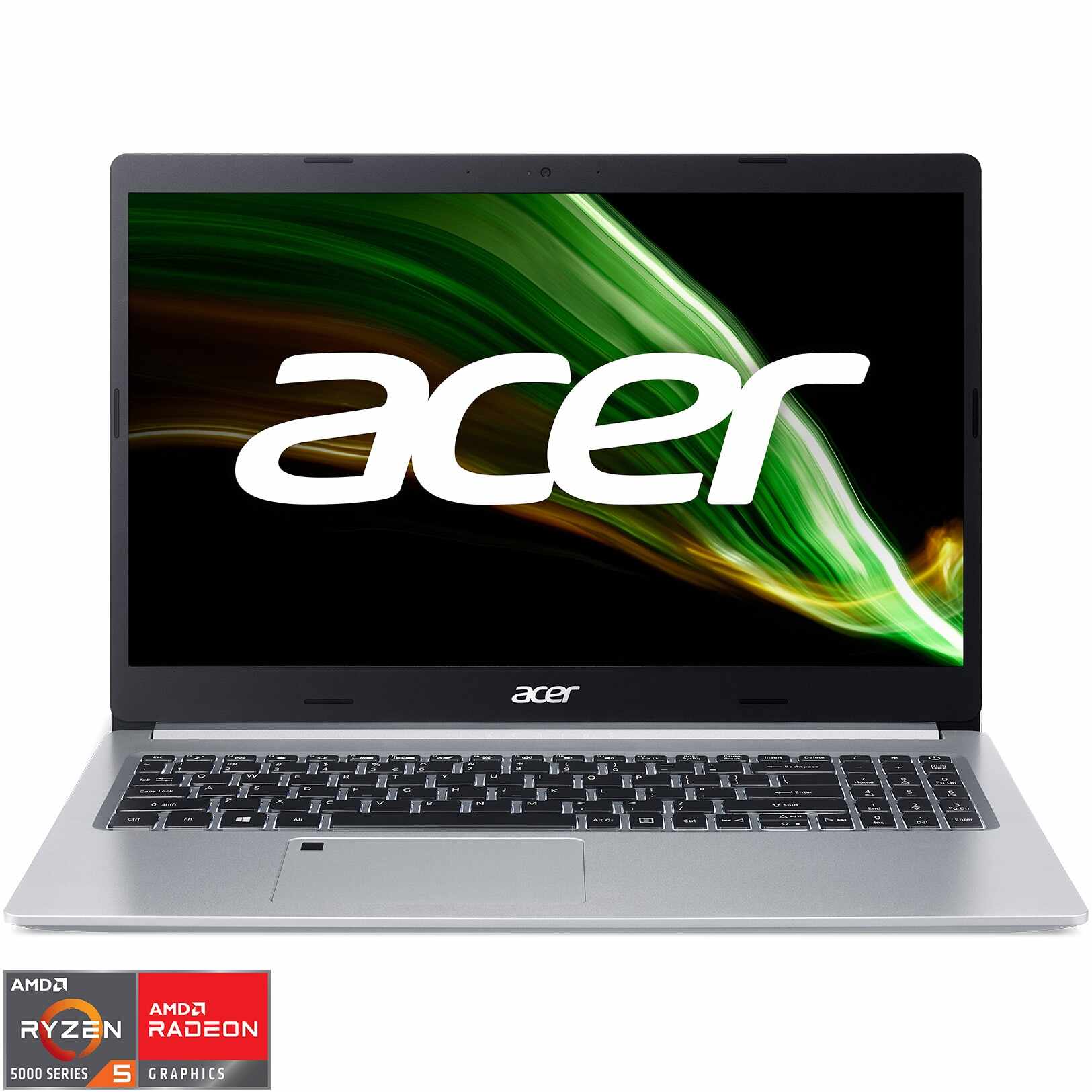 Laptop ultraportabil Acer Aspire 5 A515-45 cu procesor AMD Ryzen™ 5 5500U pana la 4.00 GHz, 15.6