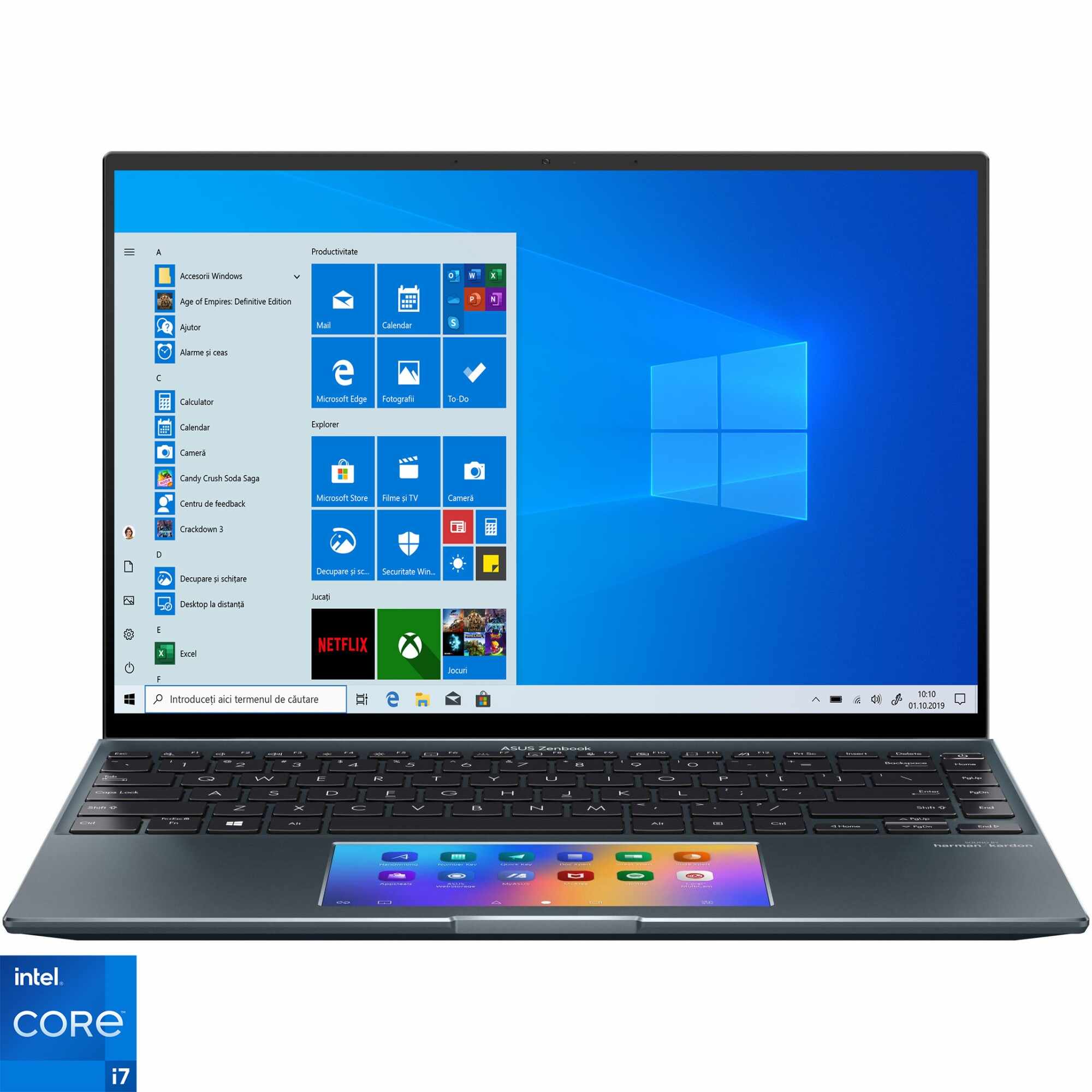 Laptop ultraportabil ASUS Zenbook 14X OLED UX5400EA cu procesor Intel® Core™ i7-1165G7, 16GB, 1TB SSD, 14