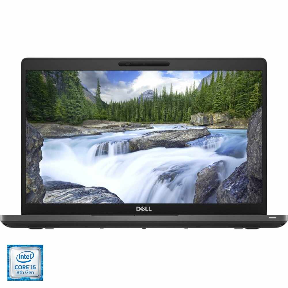 Laptop ultraportabil Dell Latitude 5400 cu procesor Intel Core i5-8365U pana la 4.10 GHz, 14