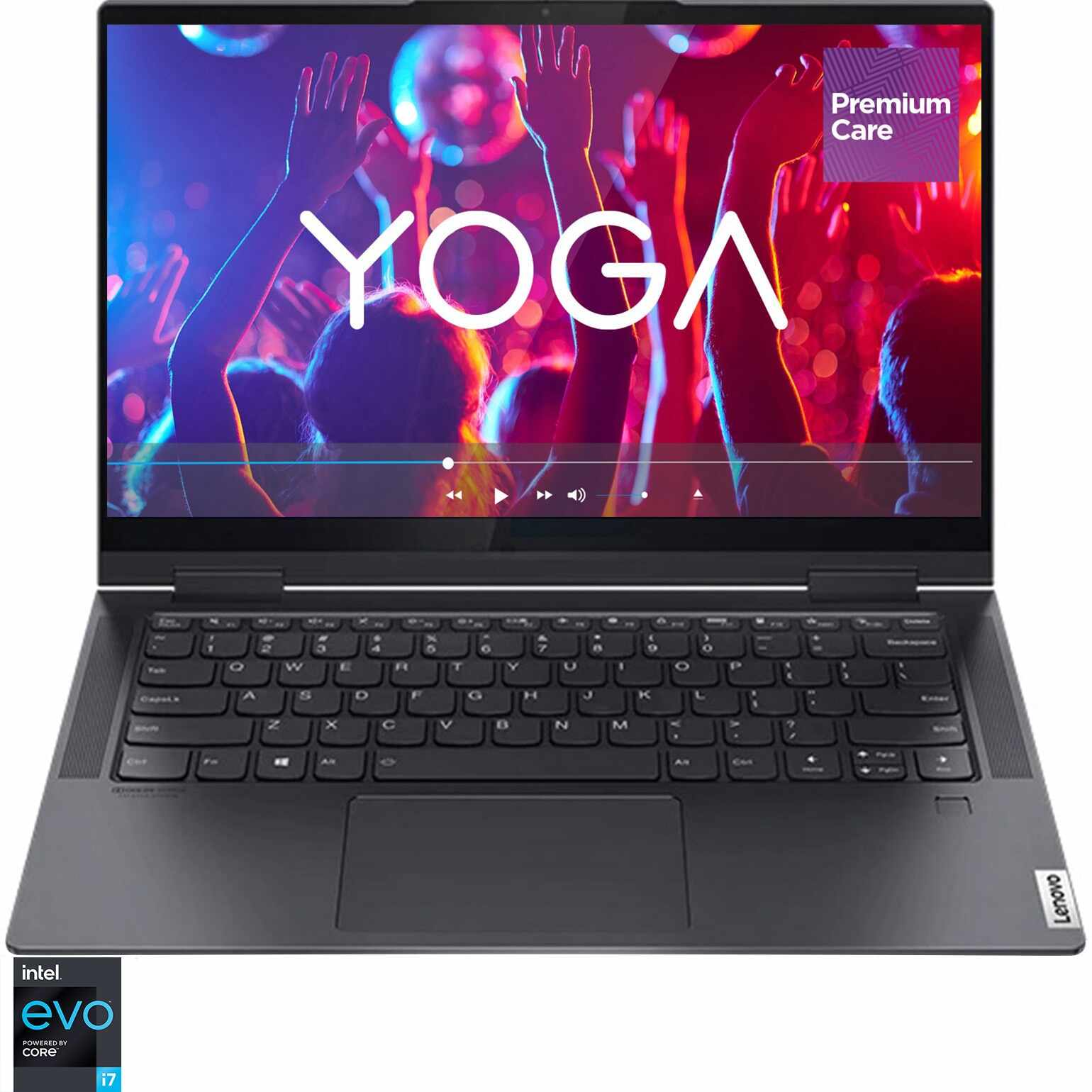 Laptop ultraportabil Lenovo Yoga 7 14ITL5 cu procesor Intel® Core™ i7-1165G7 pana la 4.70 GHz pana la 4.70 GHz, 14