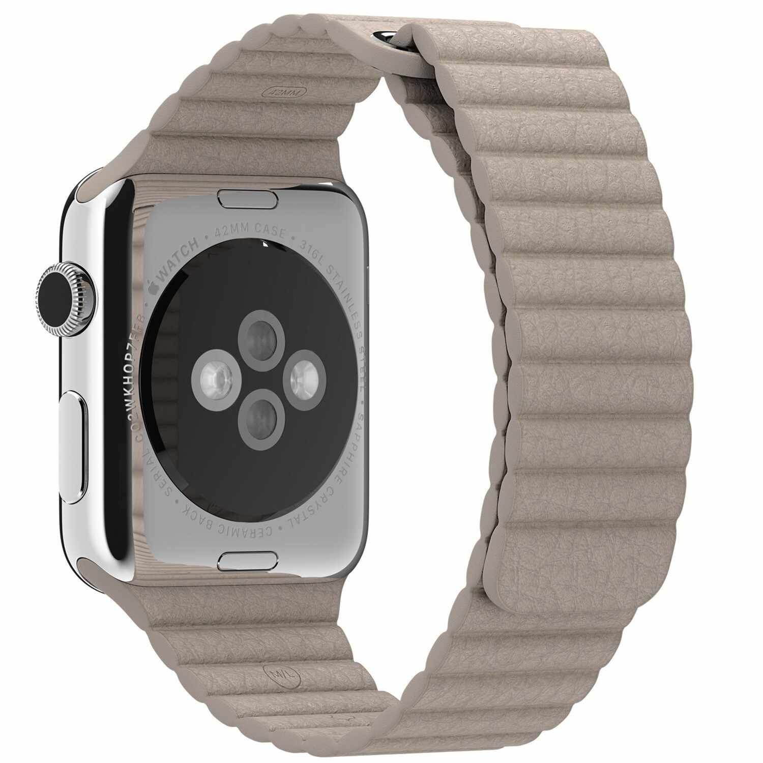 Curea piele pentru Apple Watch 40mm iUni Kaki Leather Loop