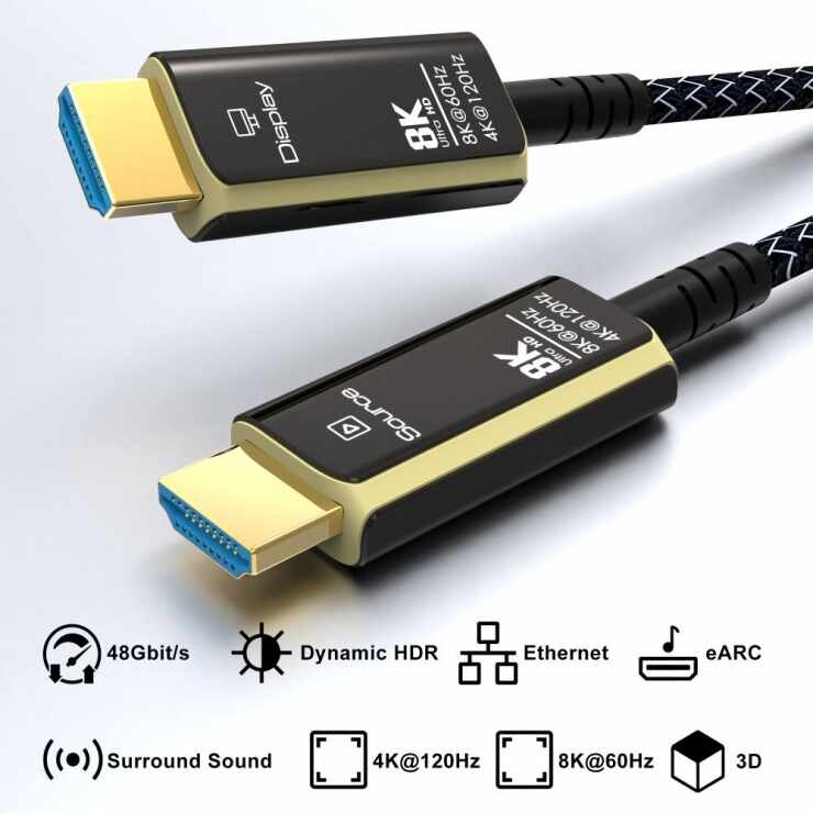 Cablu Ultra High Speed HDMI AOC 8K60Hz/4K120Hz T-T 25m, kphdm21t25