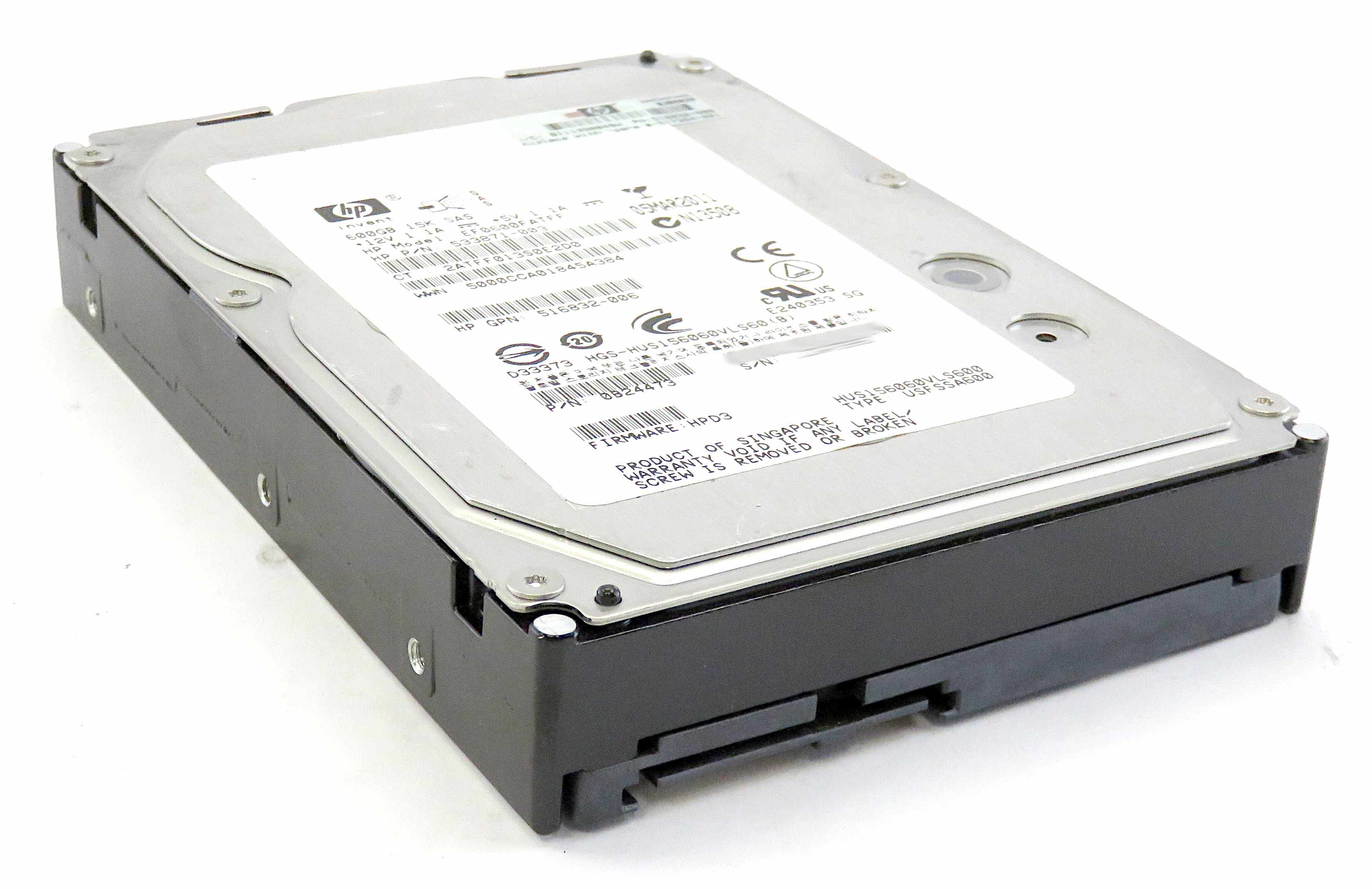 Hard Disk HPE Genuine 600GB SAS, 10K RPM, 6Gbps, 3.5 Inch, 64MB cache