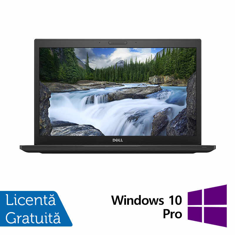 Laptop Refurbished DELL Latitude 7490, Intel Core i7-8650U 1.90 - 4.20GHz, 8GB DDR4, 240GB SSD, 14 Inch Full HD LED, Webcam + Windows 10 Pro