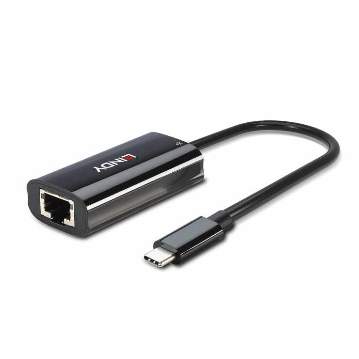 Adaptor USB 3.2 Gen1 type C la Gigabit LAN cu PD + PXE Boot, Lindy L43328