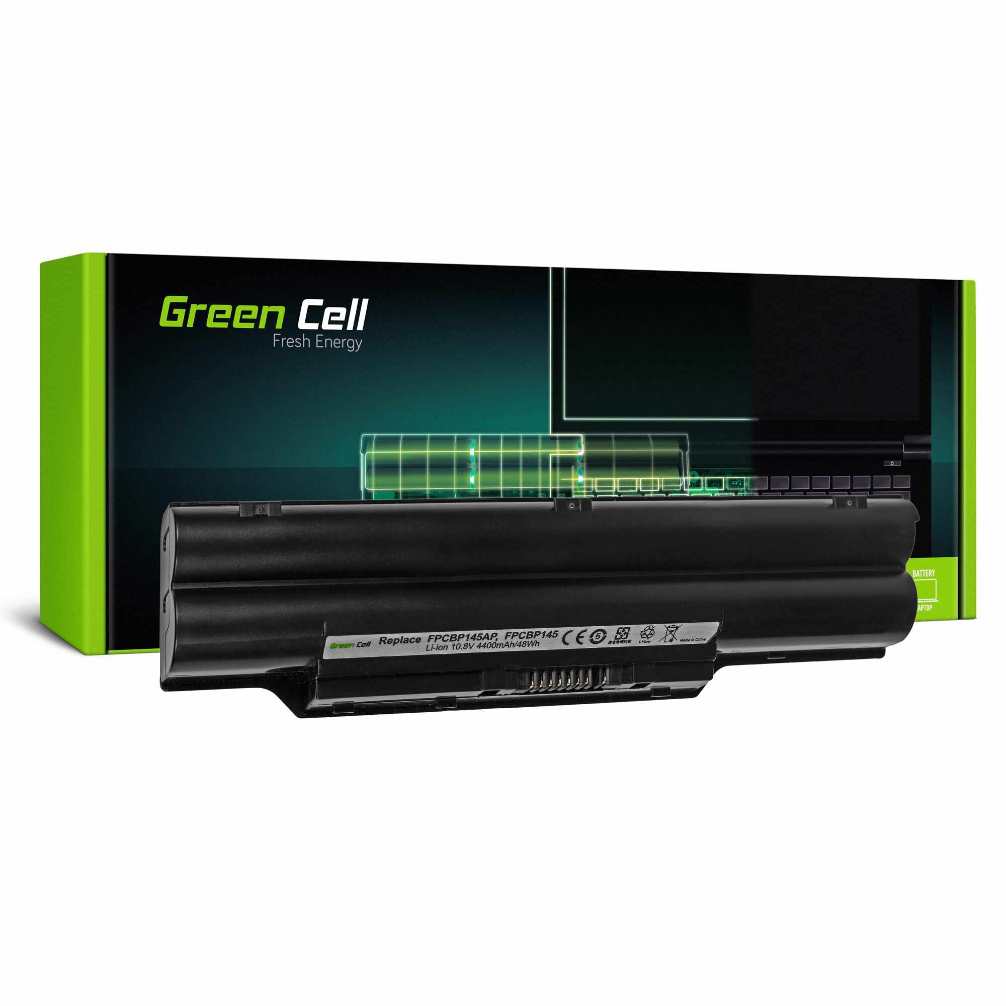 ﻿Baterie laptop FPCBP145 FPCBP282 pentru Fujitsu LifeBook E751 E752 E781 E782 P770 P771 P772 S710 S751 S752 S760 S761 S762 S782 acumulator marca Green Cell