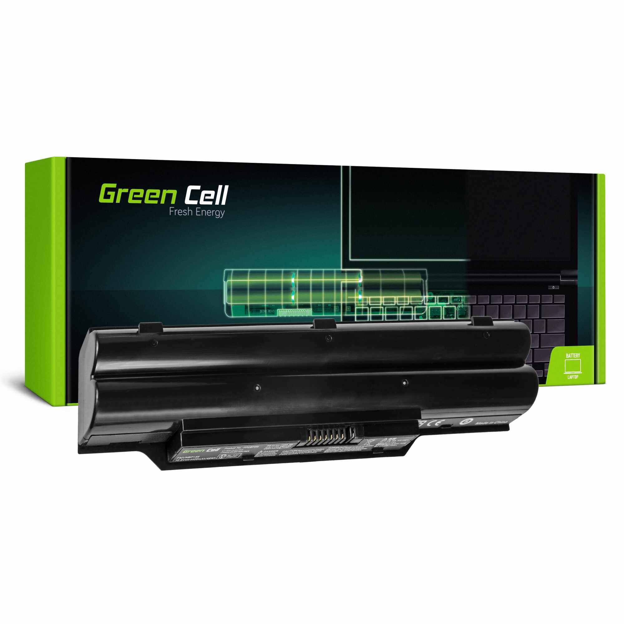 ﻿Baterie laptop FPCBP250 pentru Fujitsu-Siemens LifeBook A530 A531 AH530 AH531 acumulator marca Green Cell 4400mAh