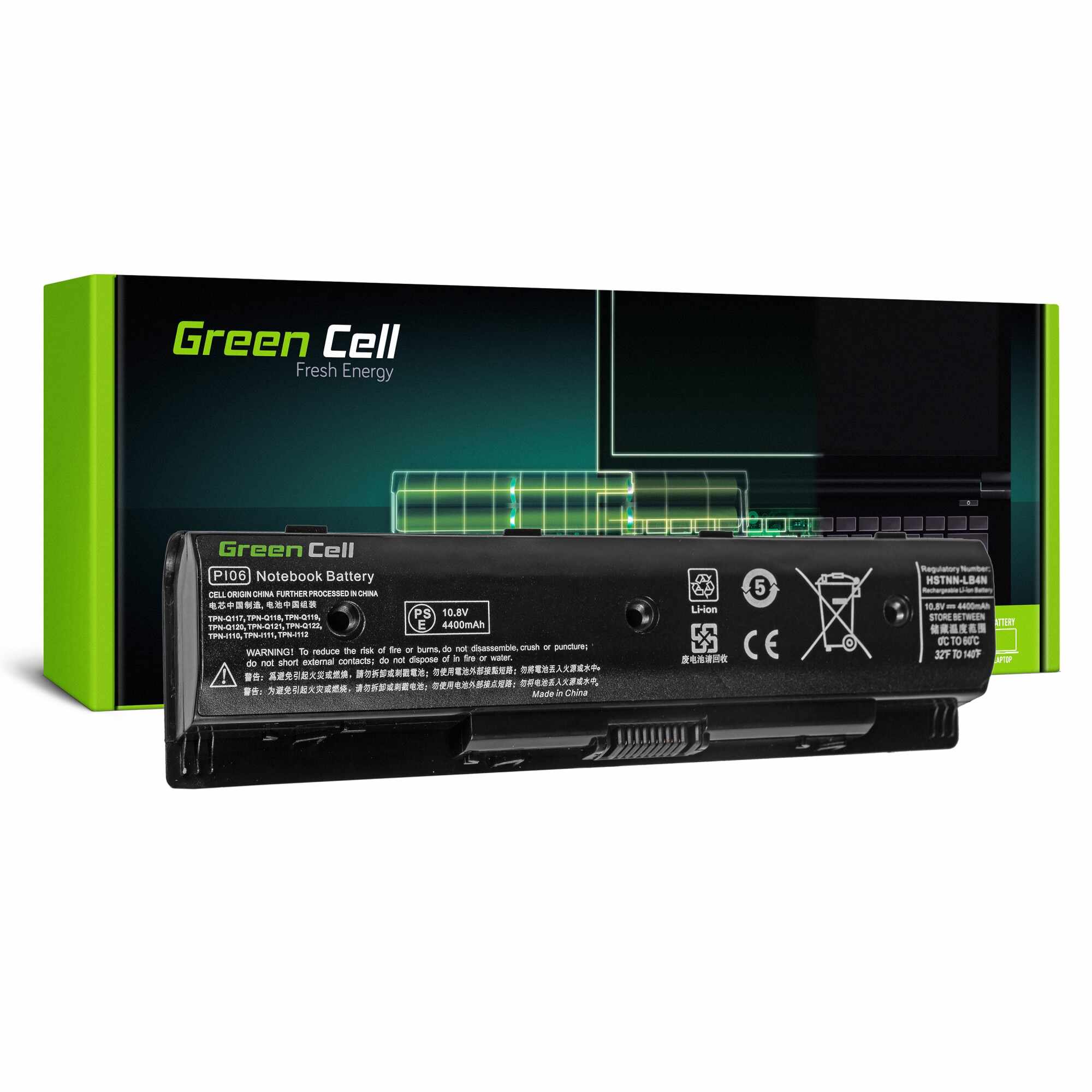 ﻿Baterie laptop PI06 PI06XL pentru HP Pavilion 15 17 Envy 15 17 M7 acumulator marca Green Cell