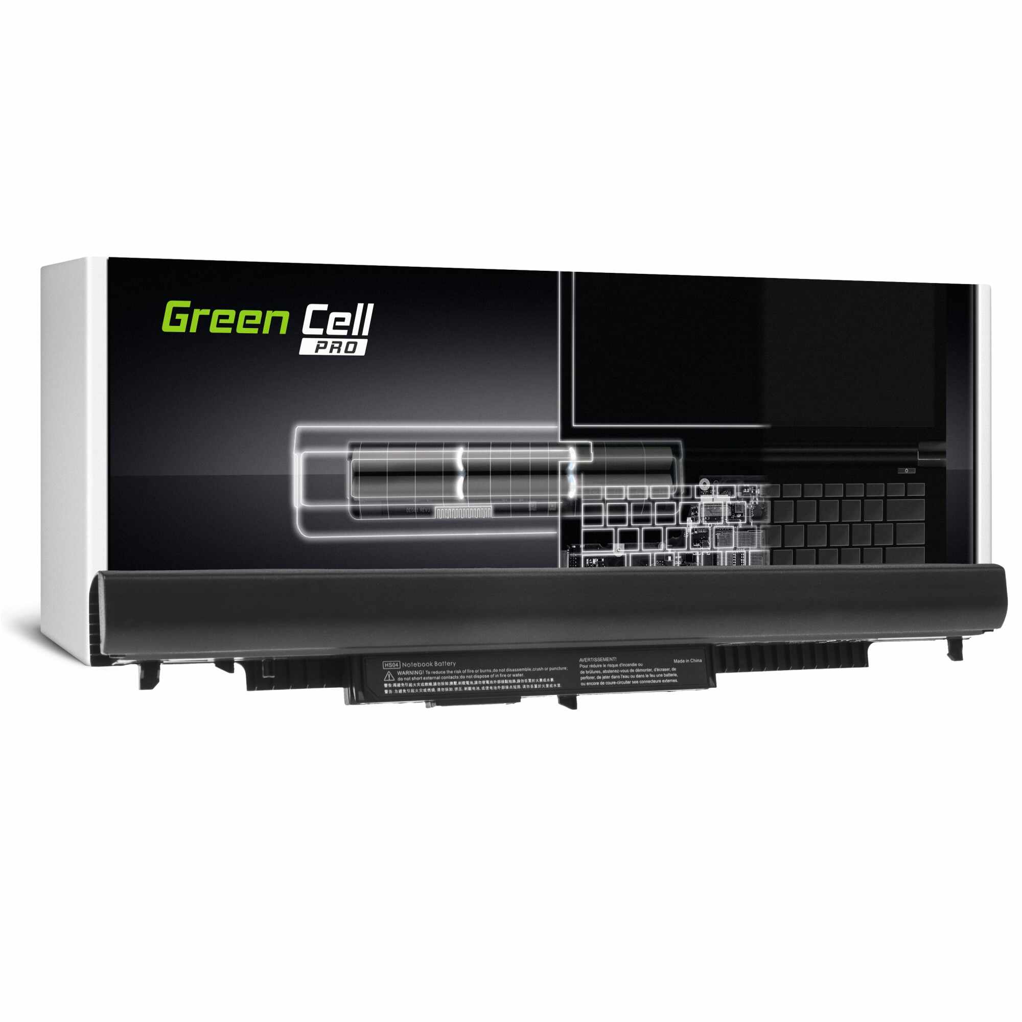 Baterie laptop PRO serie HS04 pentru HP 250 G4 G5 255 G4 G5, HP 15-AC012NW 15-AC013NW 15-AC033NW 15-AC034NW 15-AC153NW 15-AF169NW acumulator marca Green Cell