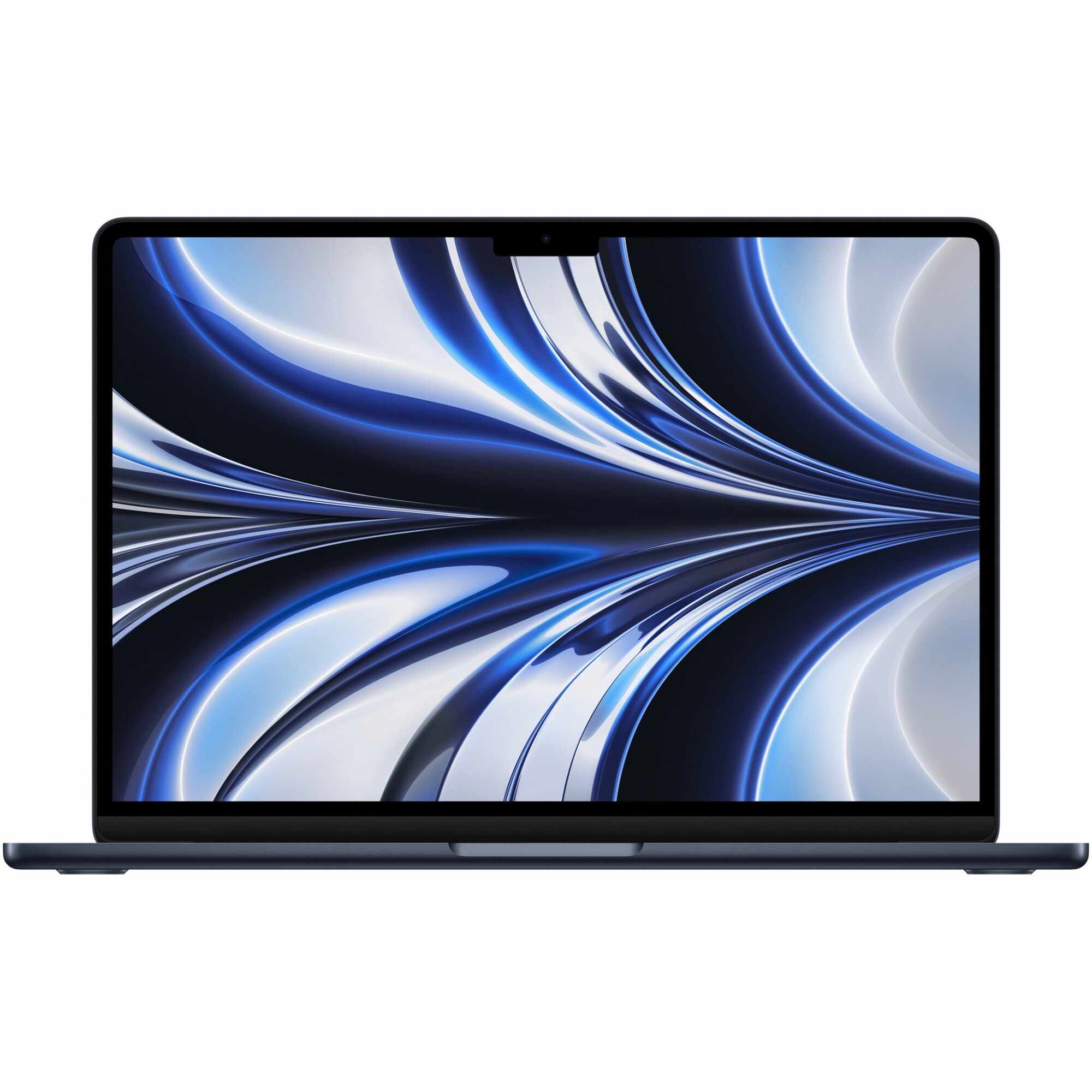 Laptop Apple MacBook Air 13-inch, cu procesor Apple M2, 8 nuclee CPU si 8 nuclee GPU, 8 GB, 256GB, Midnight, Layout INT