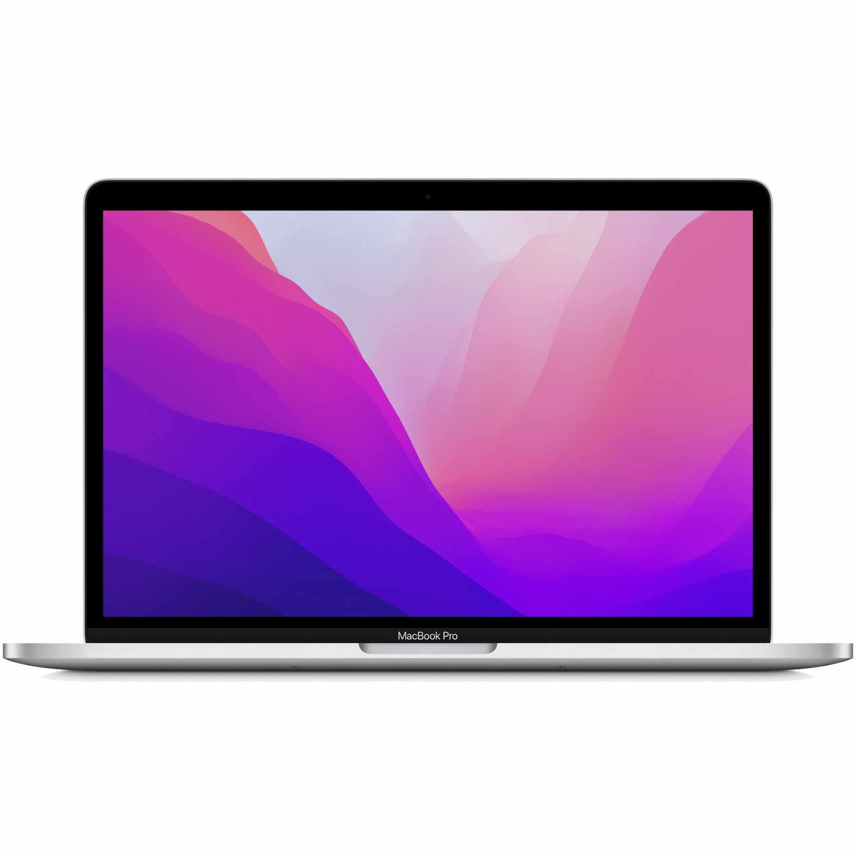 Laptop Apple MacBook Pro 13-inch, cu procesor Apple M2, 8 nuclee CPU si 10 nuclee GPU, 8 GB, 256GB SSD, Silver, Layout INT