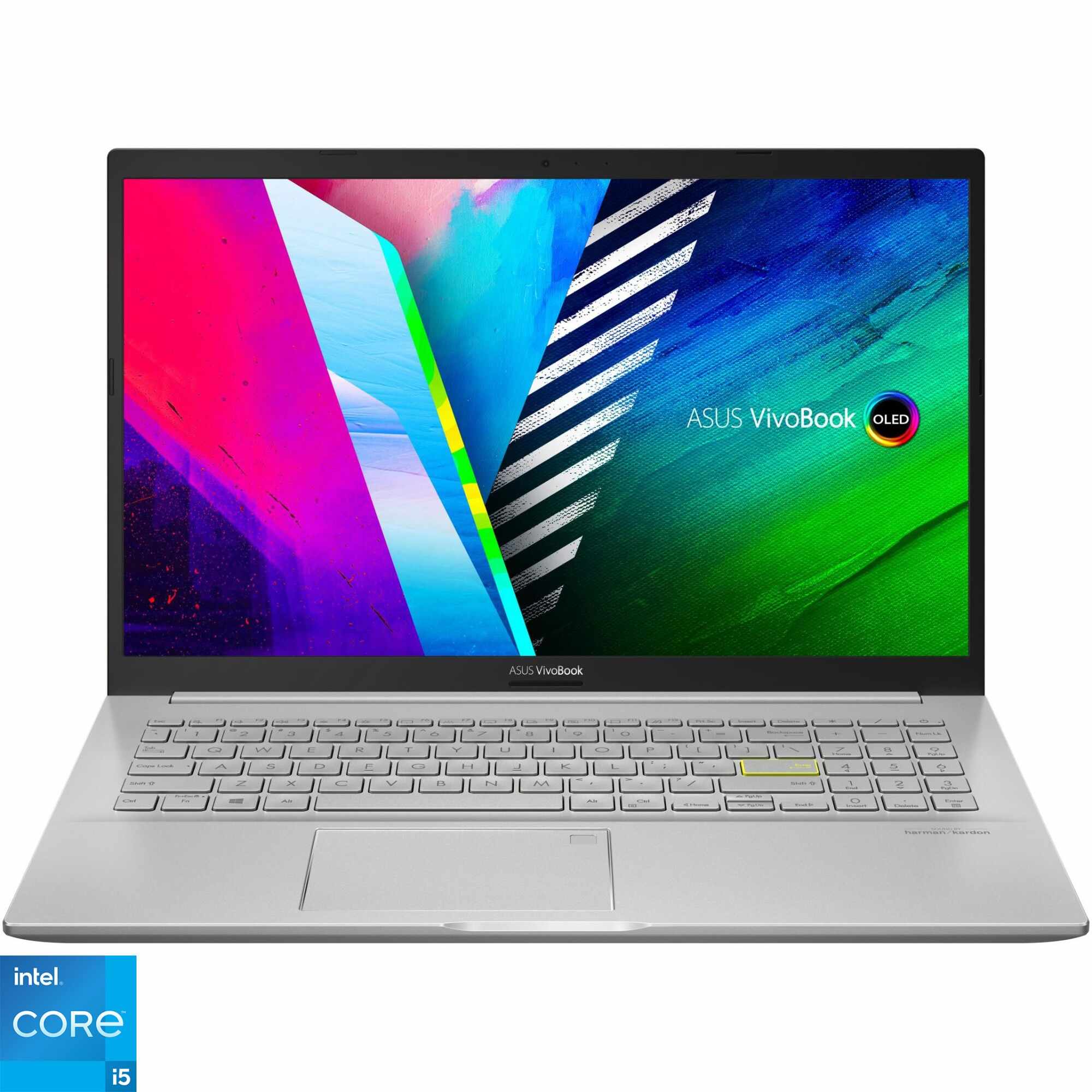 Laptop ASUS Vivobook 15 K513EA cu procesor Intel® Core™ i5-1135G7, 15.6