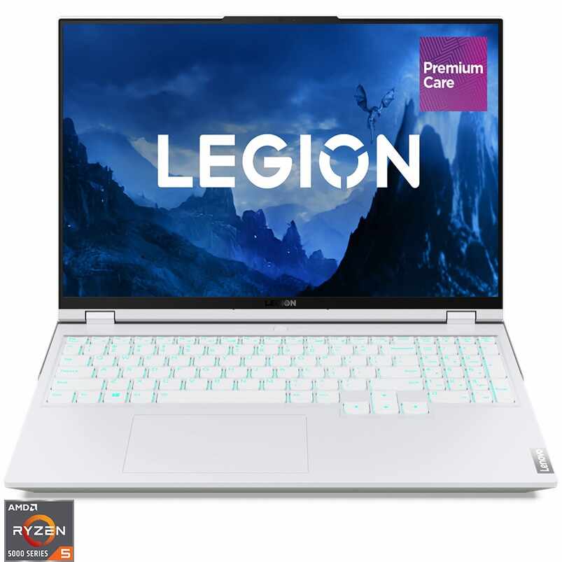 Laptop Gaming Lenovo Legion 5 Pro 16ACH6 cu procesor AMD Ryzen™ 5 5600H pana la 4.20 GHz, 16