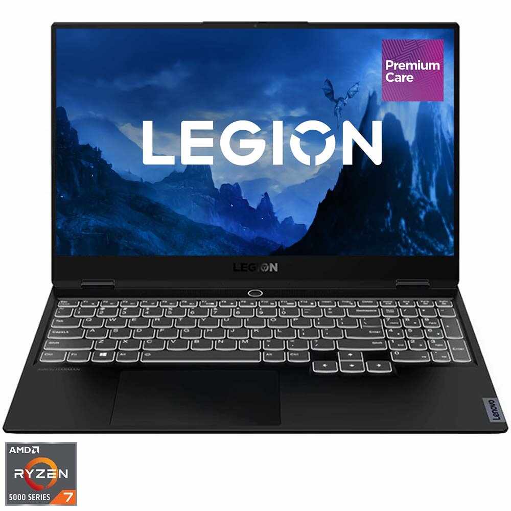 Laptop Gaming Lenovo Legion S7 15ACH6 cu procesor AMD Ryzen™ 7 5800H pana la 4.40 GHz, 15.6