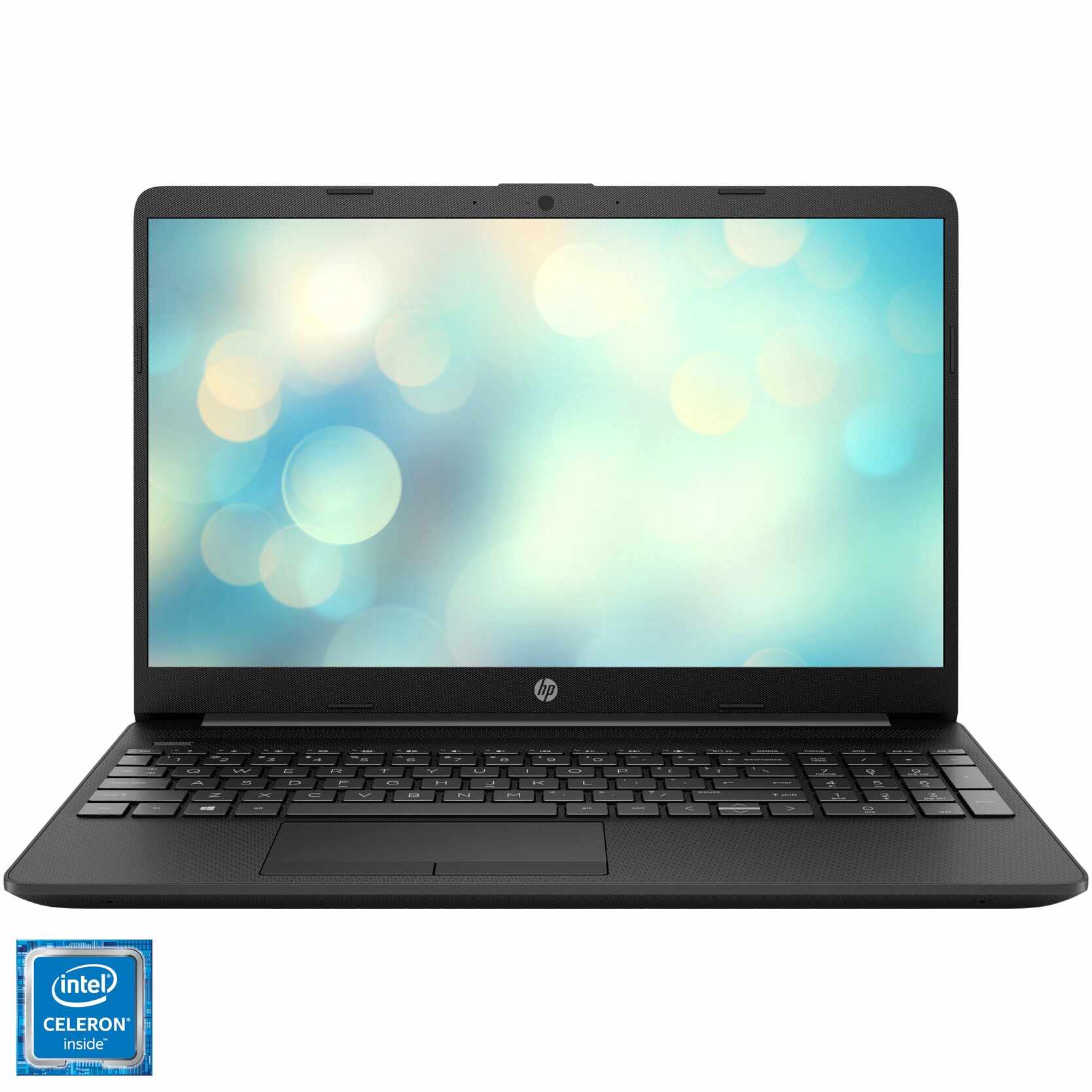 Laptop HP 15-dw1018nq cu procesor Intel Celeron N4020 pana la 2.80 GHz, 15.6