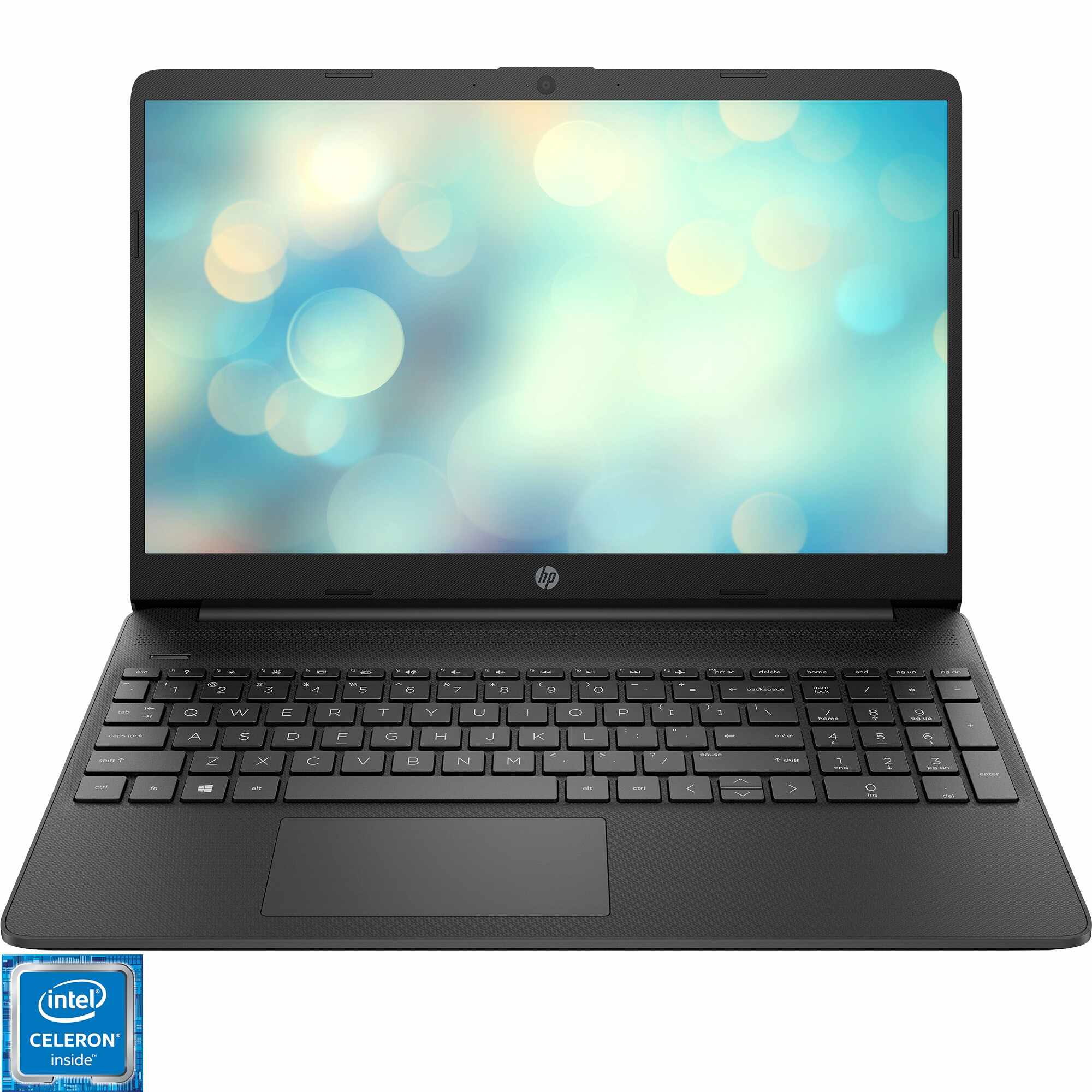 Laptop HP 15s-fq3020nq cu procesor Intel Celeron N4500, 15.6