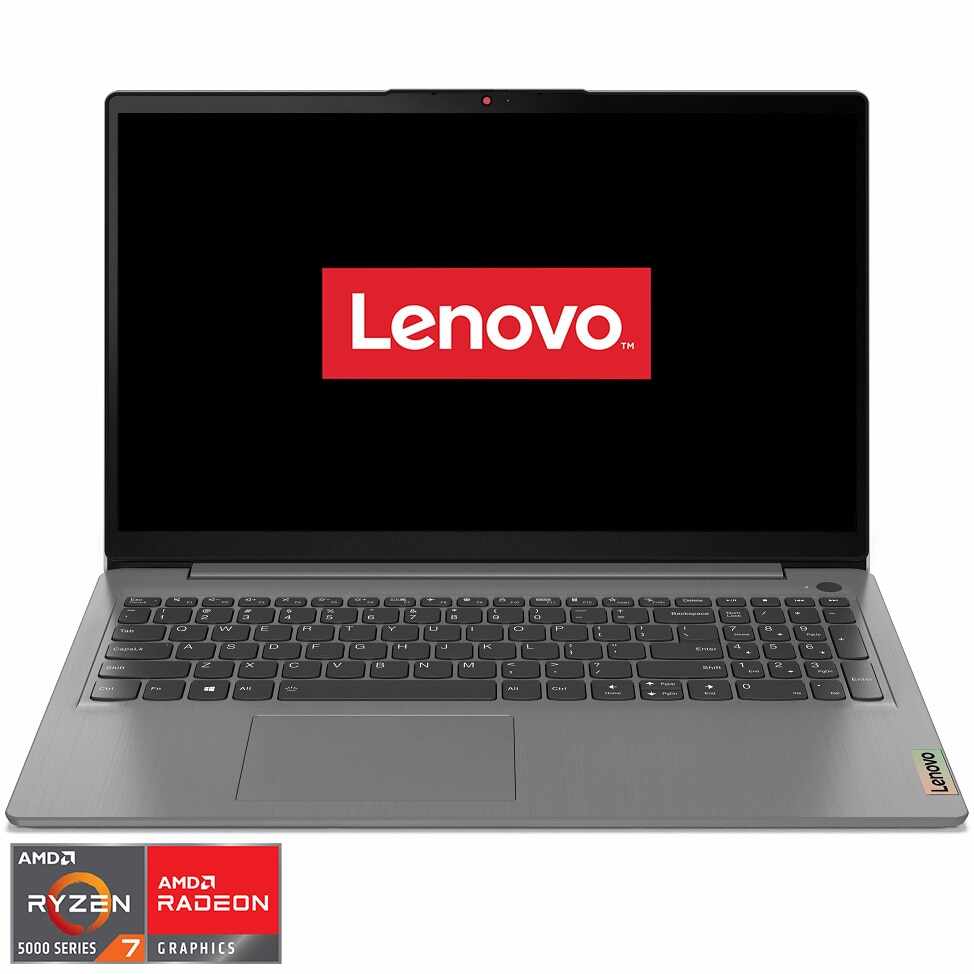 Laptop Lenovo IdeaPad 3 15ALC6 cu procesor AMD Ryzen™ 7 5700U pana la 4.30GHz, 15.6