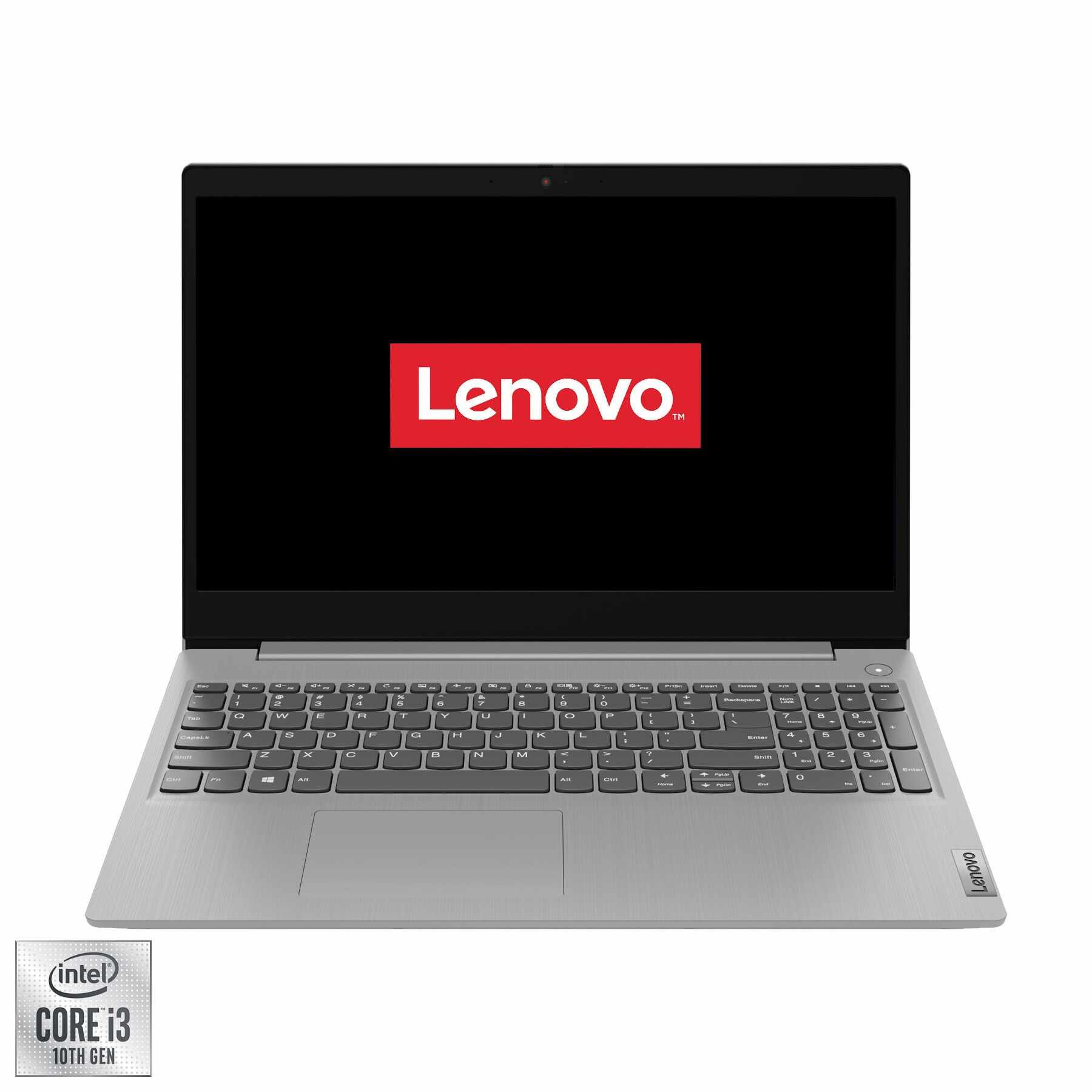 Laptop Lenovo IdeaPad 3 15IIL05 cu procesor Intel Core i3-1005G1 pana la 3.40 GHz, 15.6