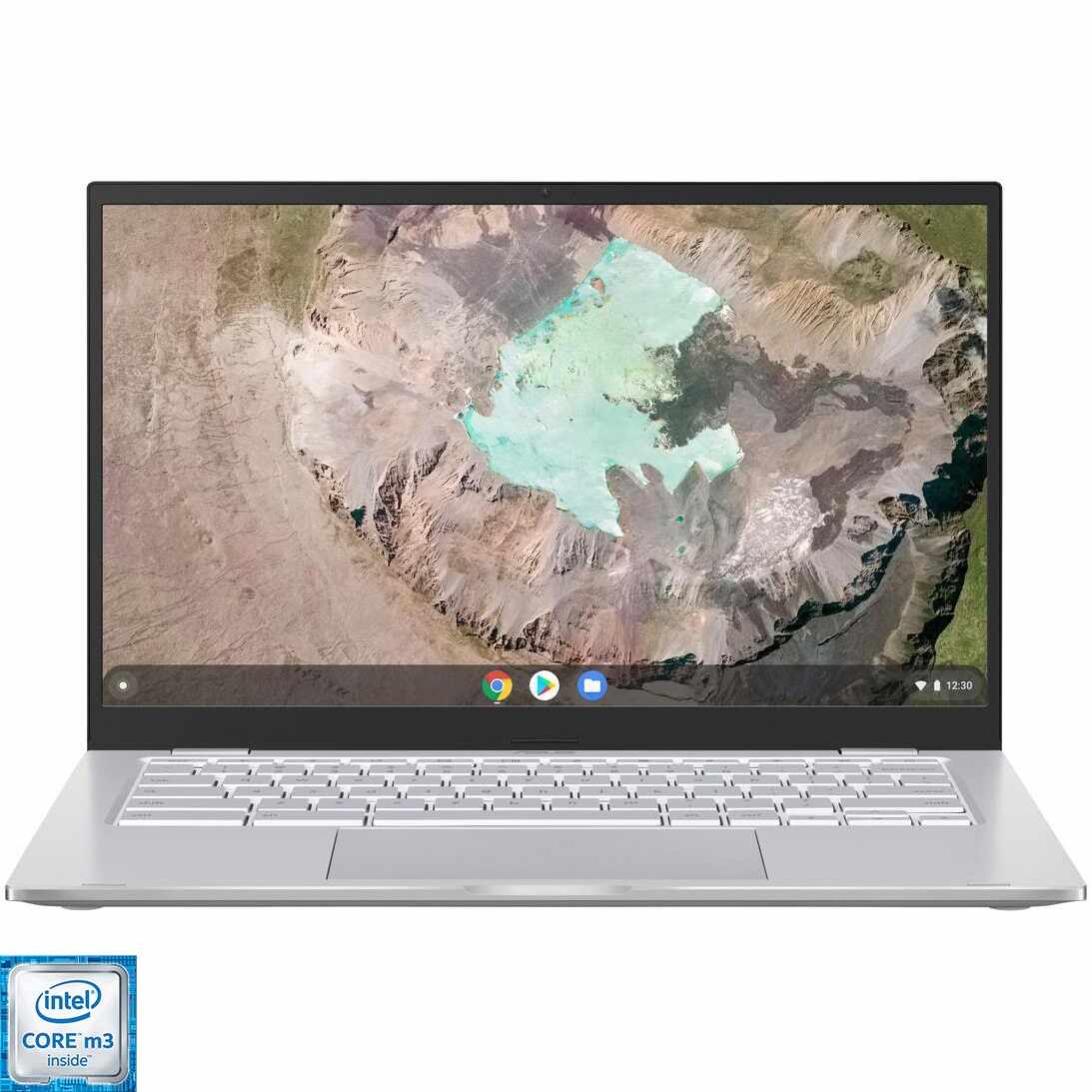 Laptop ultraportabil ASUS Chromebook C425TA cu procesor Intel® Core™ m3-8100Y, 14
