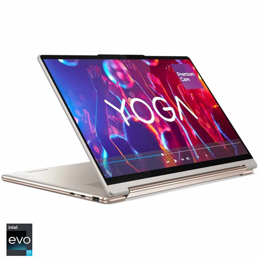 Laptop ultraportabil Lenovo Yoga 9 14IAP7 cu procesor Intel® Core™ i7-1280P pana la 4.8 GHz, 14