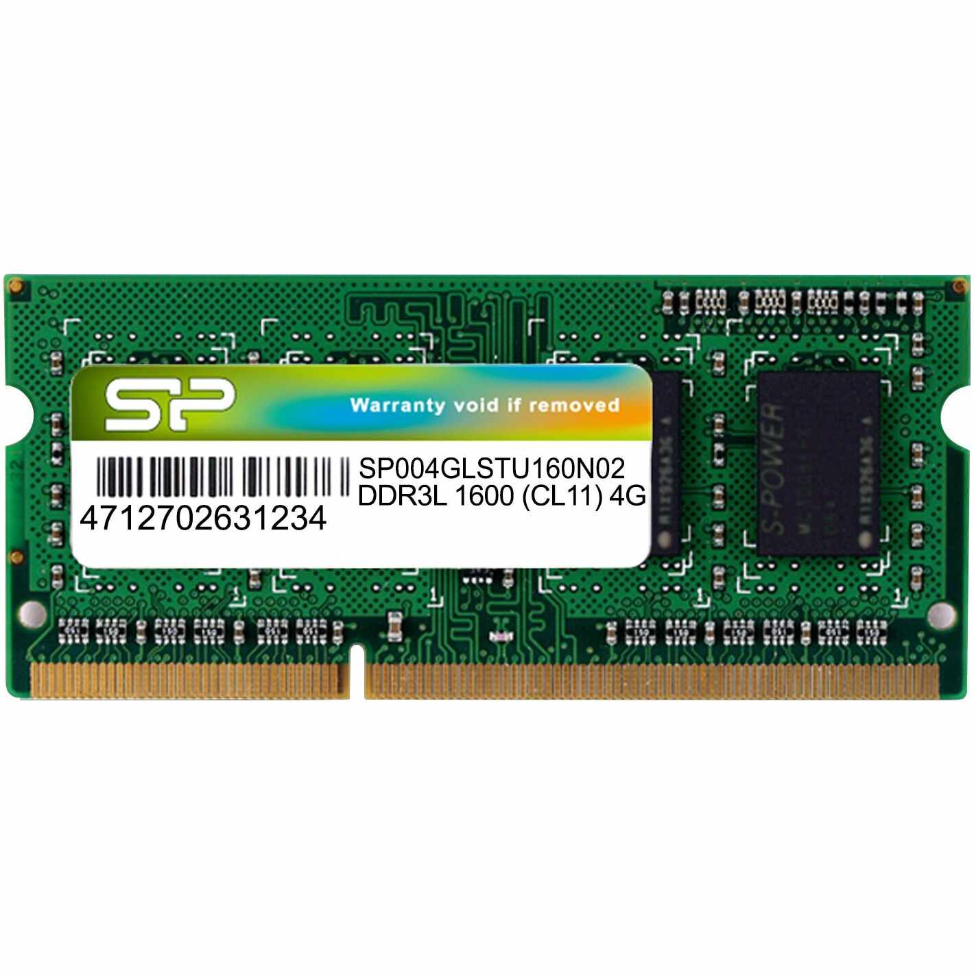 Memorie laptop Silicon Power 4GB, DDR3L, 1600MHz, CL11, 1.35V