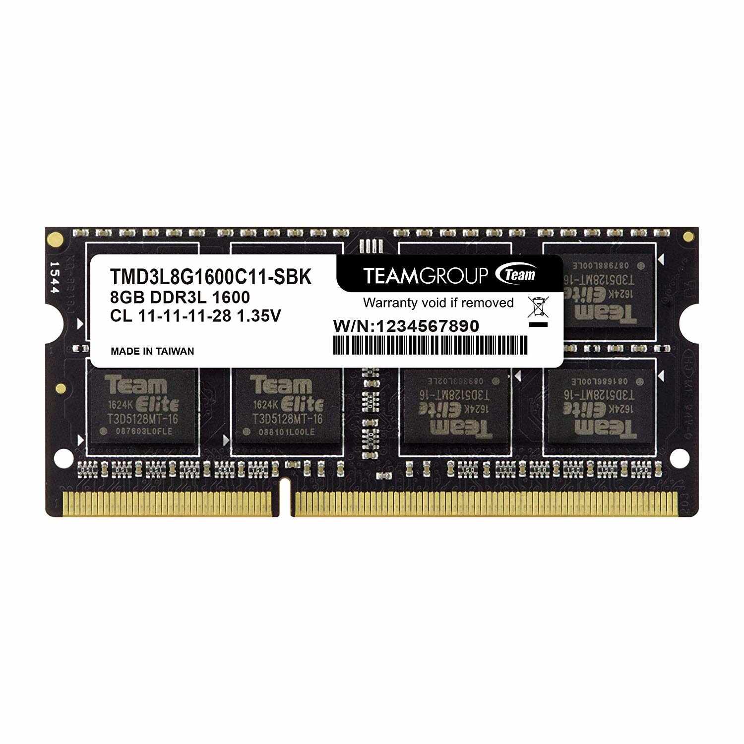 Memorie RAM 8 GB sodimm ddr3L, 1600 Mhz, TeamGroup original, pentru laptop