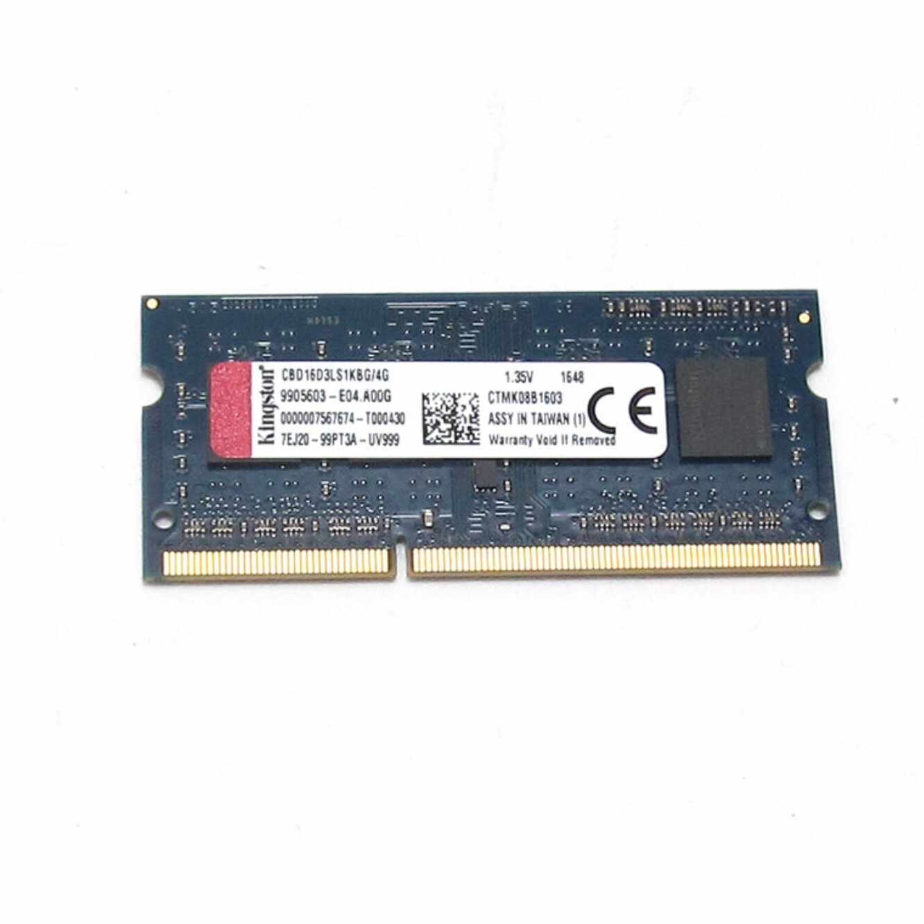 Memorie RAM Kingston 4GB, SO-DIMM DDR3L, 1600MHz, CL9, 1.35-1.5V, bulk