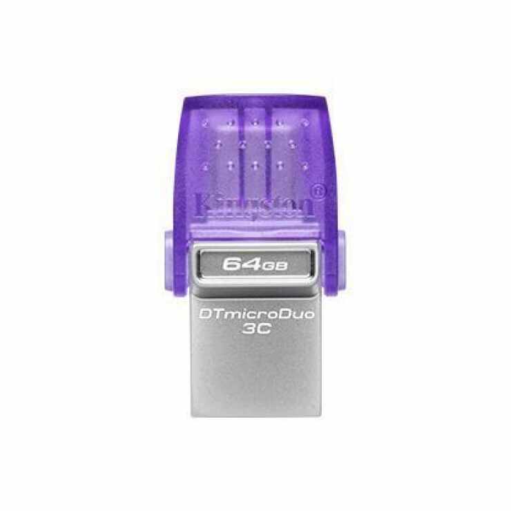 Stick USB-A 3.0 + type C DataTraveler microDuo 3C 64GB, Kingston DTDUO3CG3/64GB