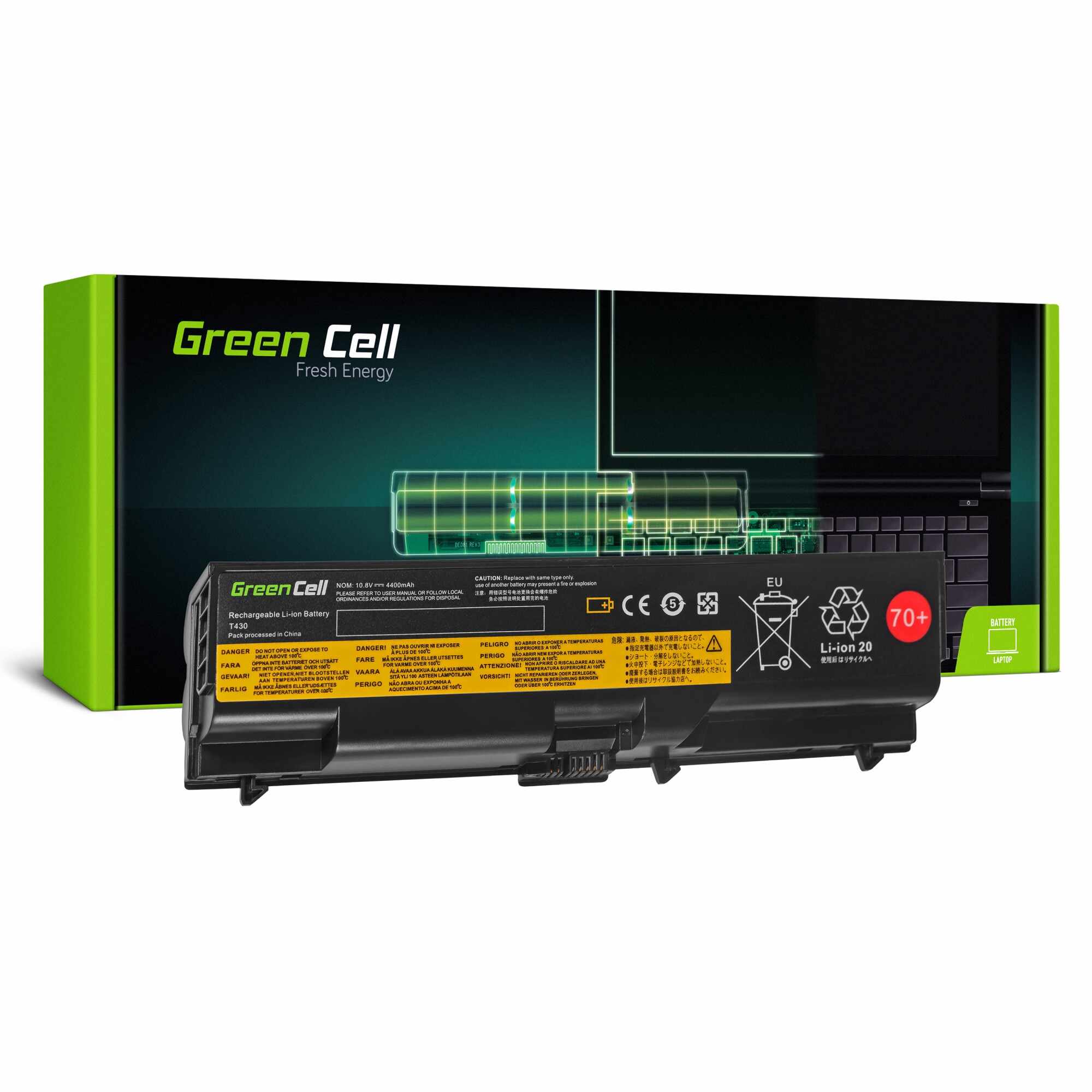 ﻿Baterie 45N1OO1 45N1OO7 45N1OOO pentru Lenovo (4400mAh 10.8V) Laptop acumulator marca Green Cell®